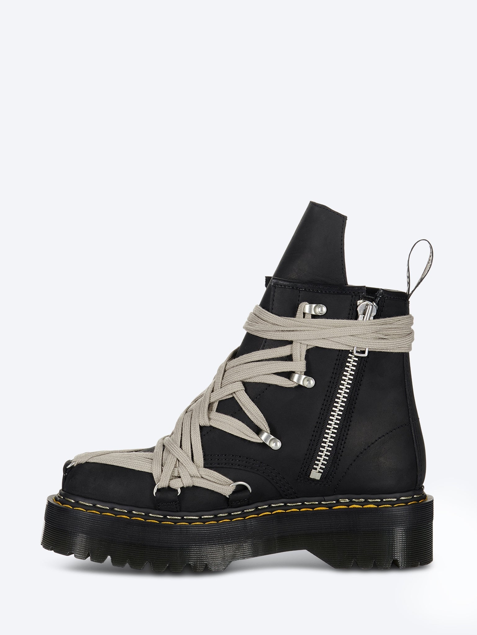 Оригінальна 1b60 quad sole pentalace boots RICK OWENS – детальний вид