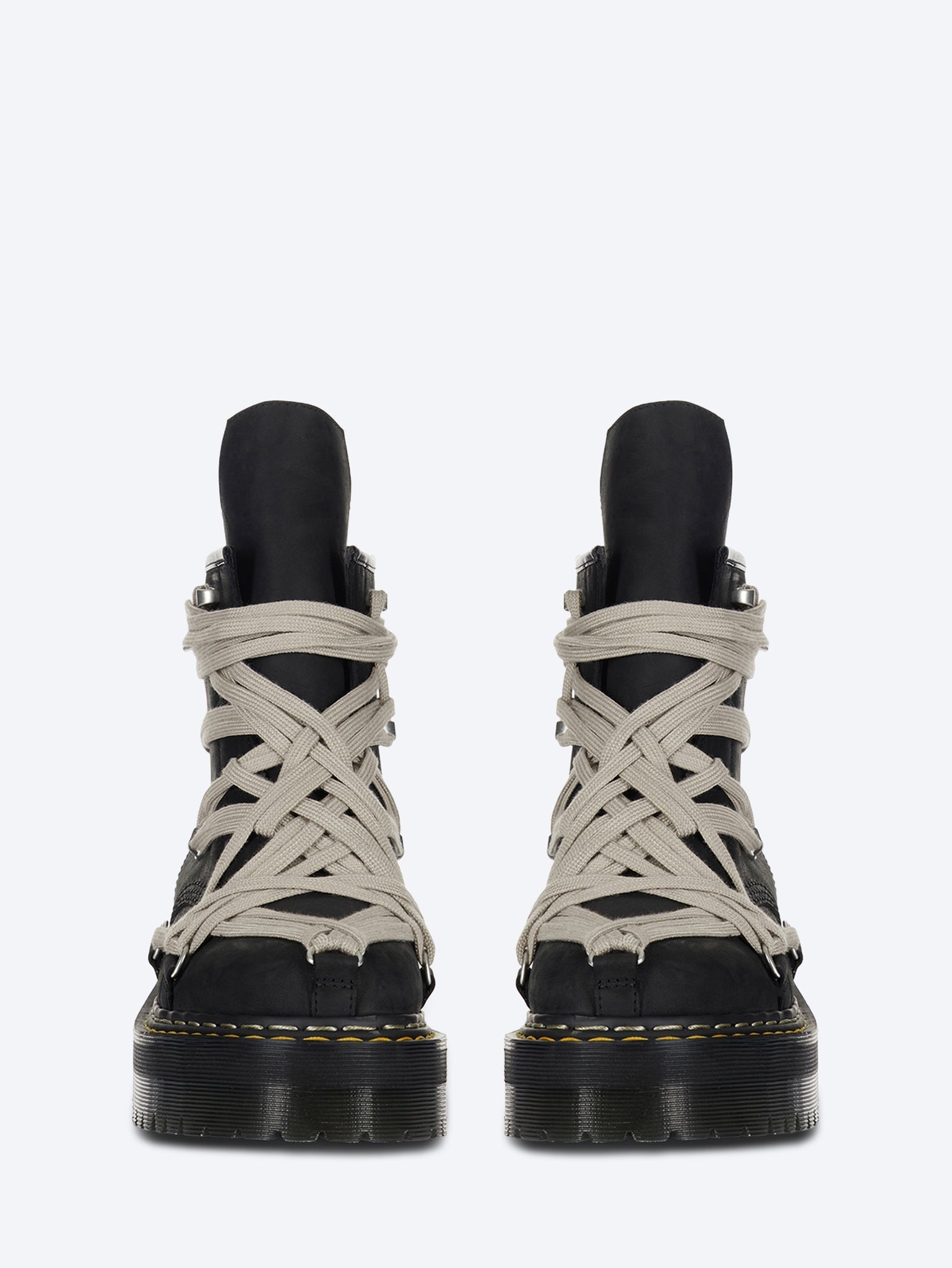 Оригінальна 1b60 quad sole pentalace boots RICK OWENS – вид ззаду