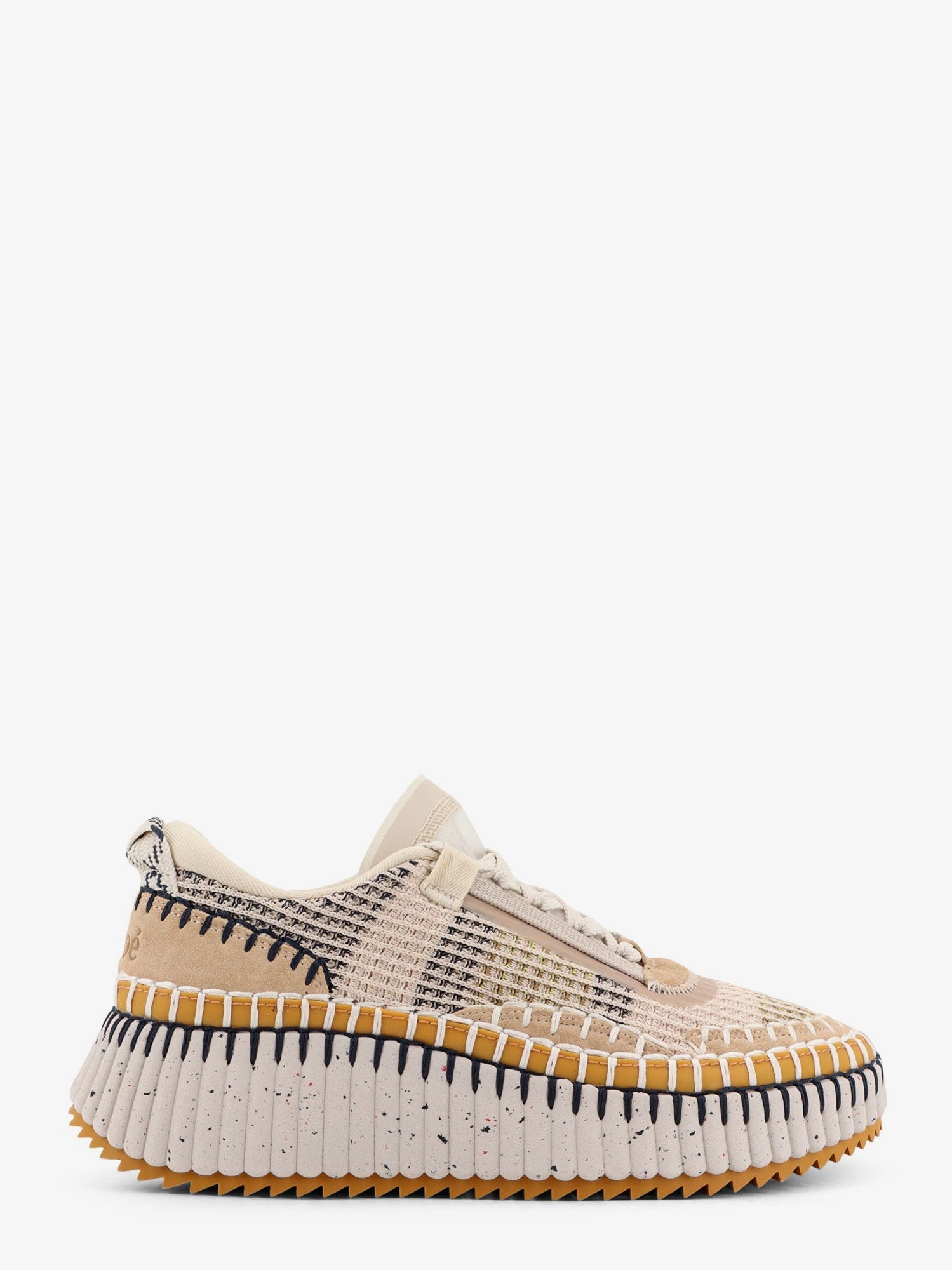 Оригінальна Nama Low top Mesh Sneakers With Suede Inserts CHLOE – боковий вид