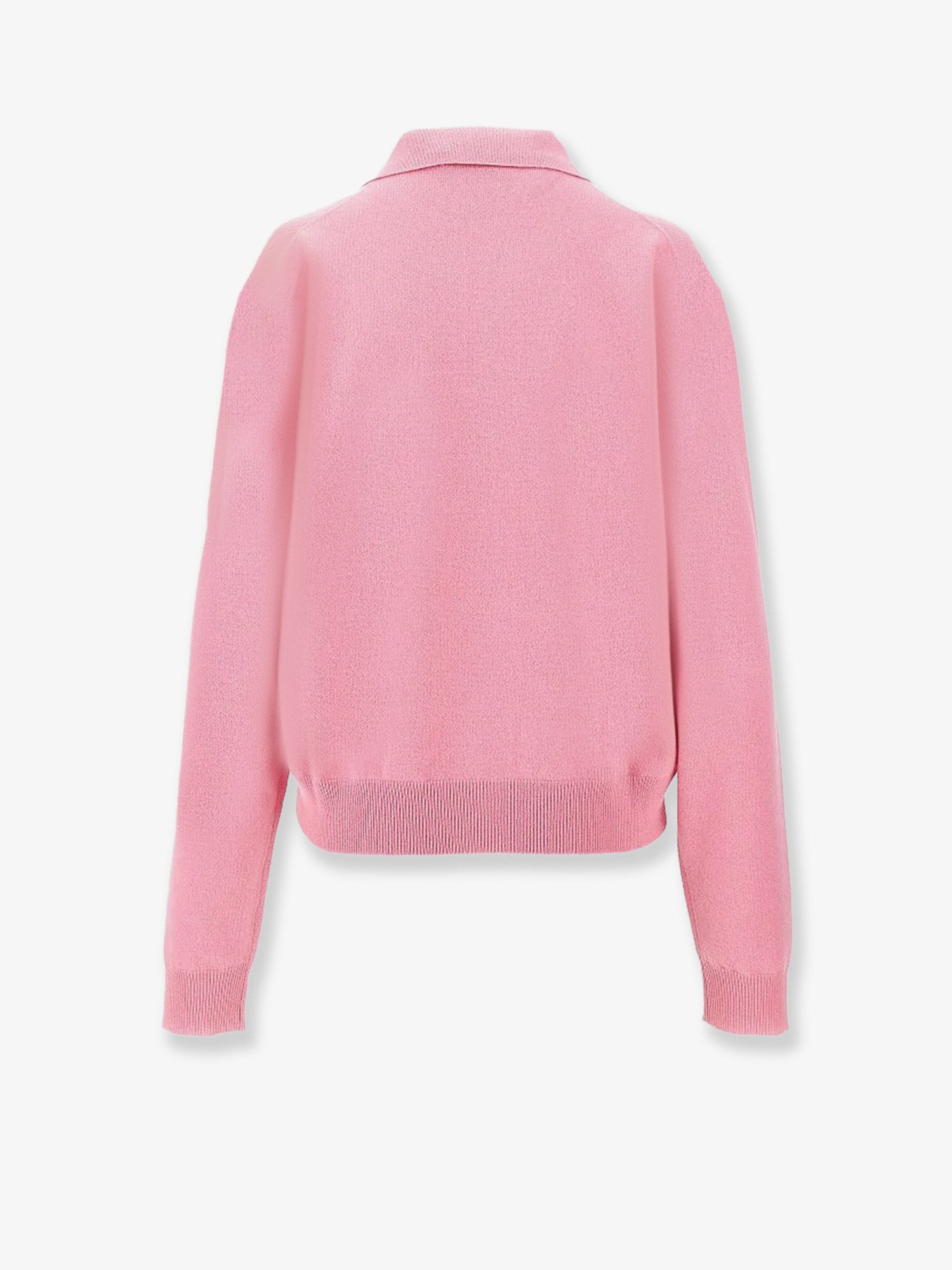 Cashmere Polo Sweater With Argyle Motif MIU MIU оригінал – Купити в Україні – вид ззаду