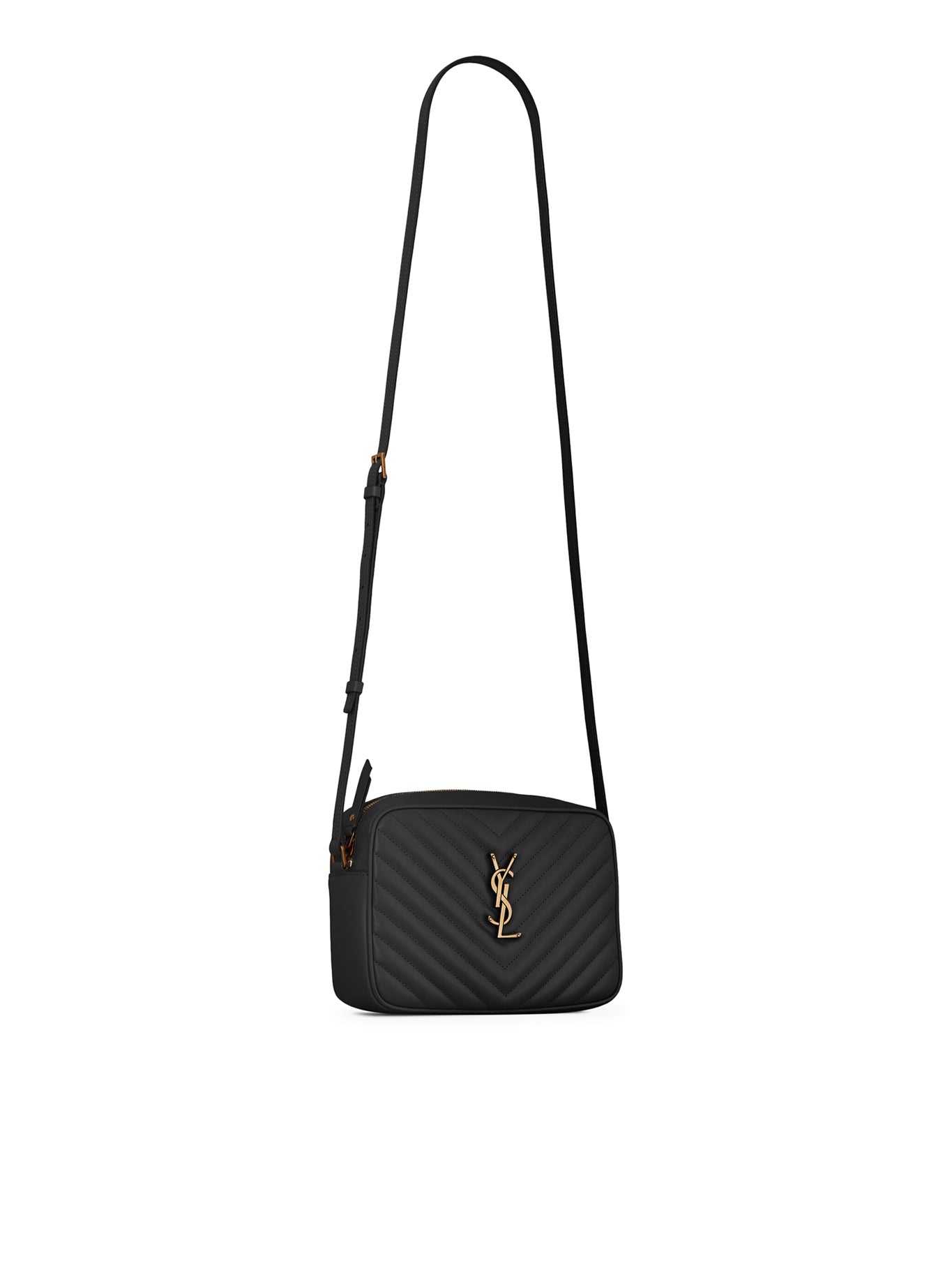 LOU CAMERA BAG IN QUILTED LEATHER SAINT LAURENT – Гарантія оригінальності – вид ззаду