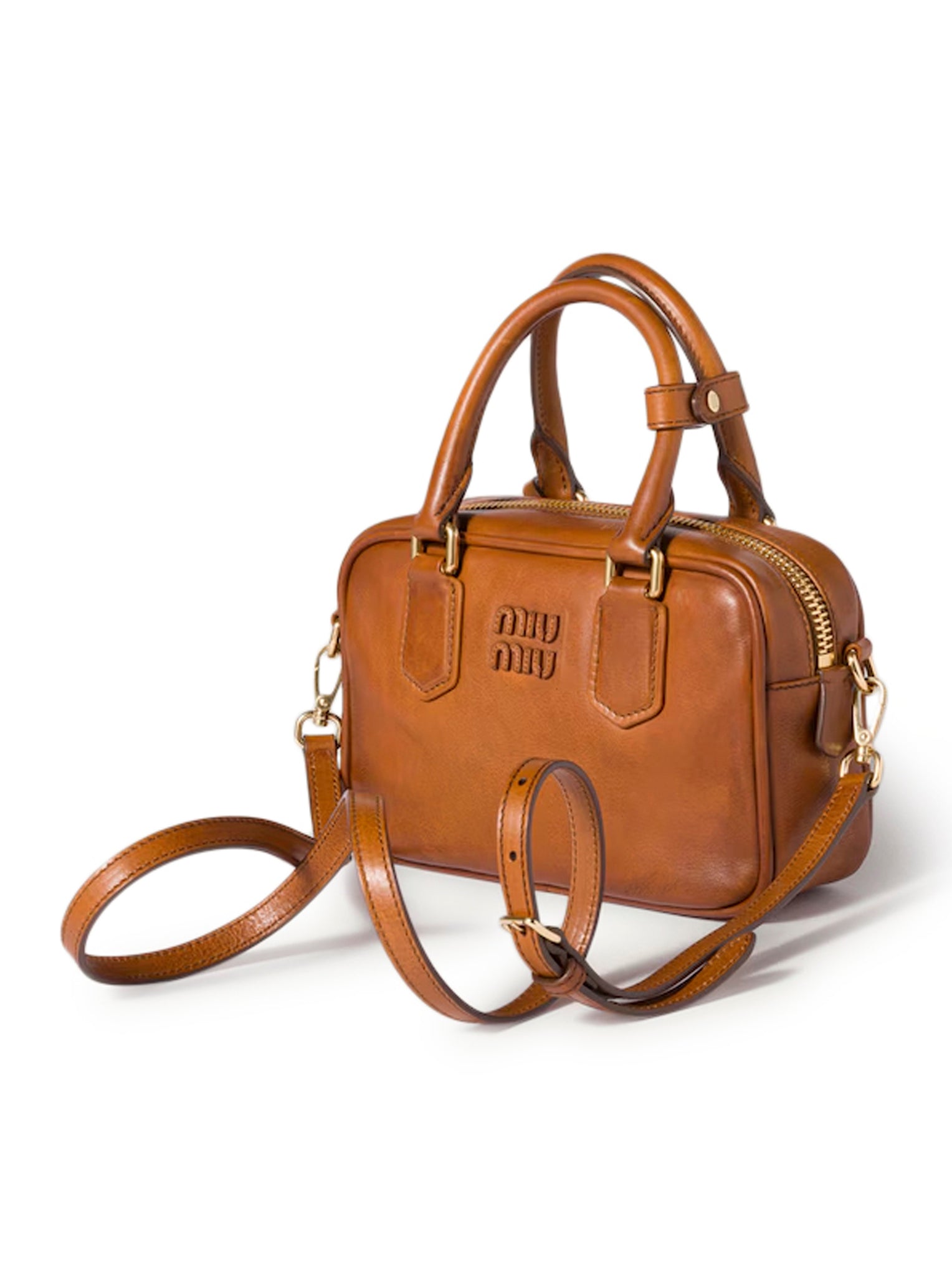 Оригінальна ARCADIE LEATHER BAG MIU MIU – детальний вид