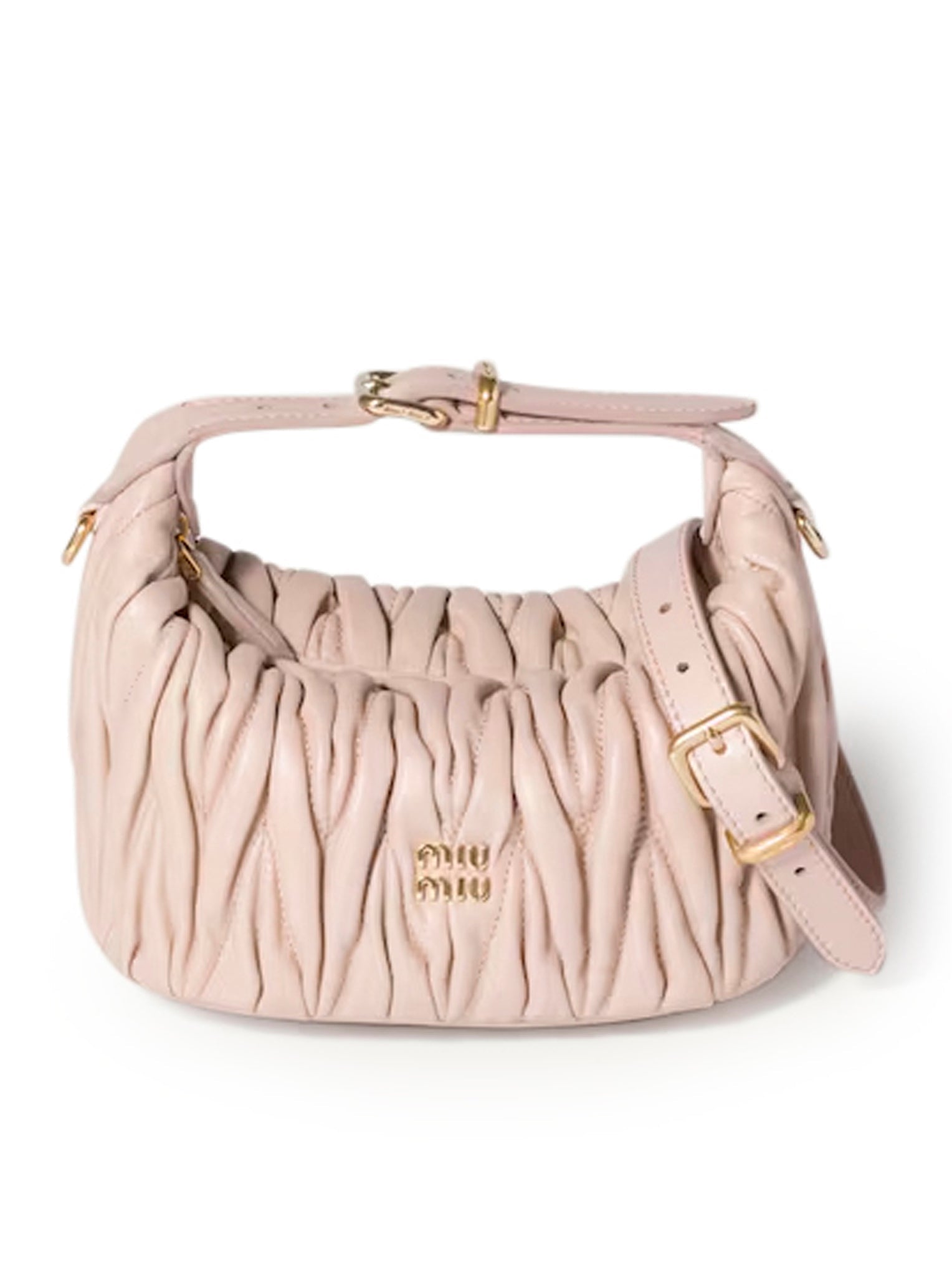 POUCH IN NAPPA MATELASSE` MIU MIU оригінал – Купити в Україні – боковий вид