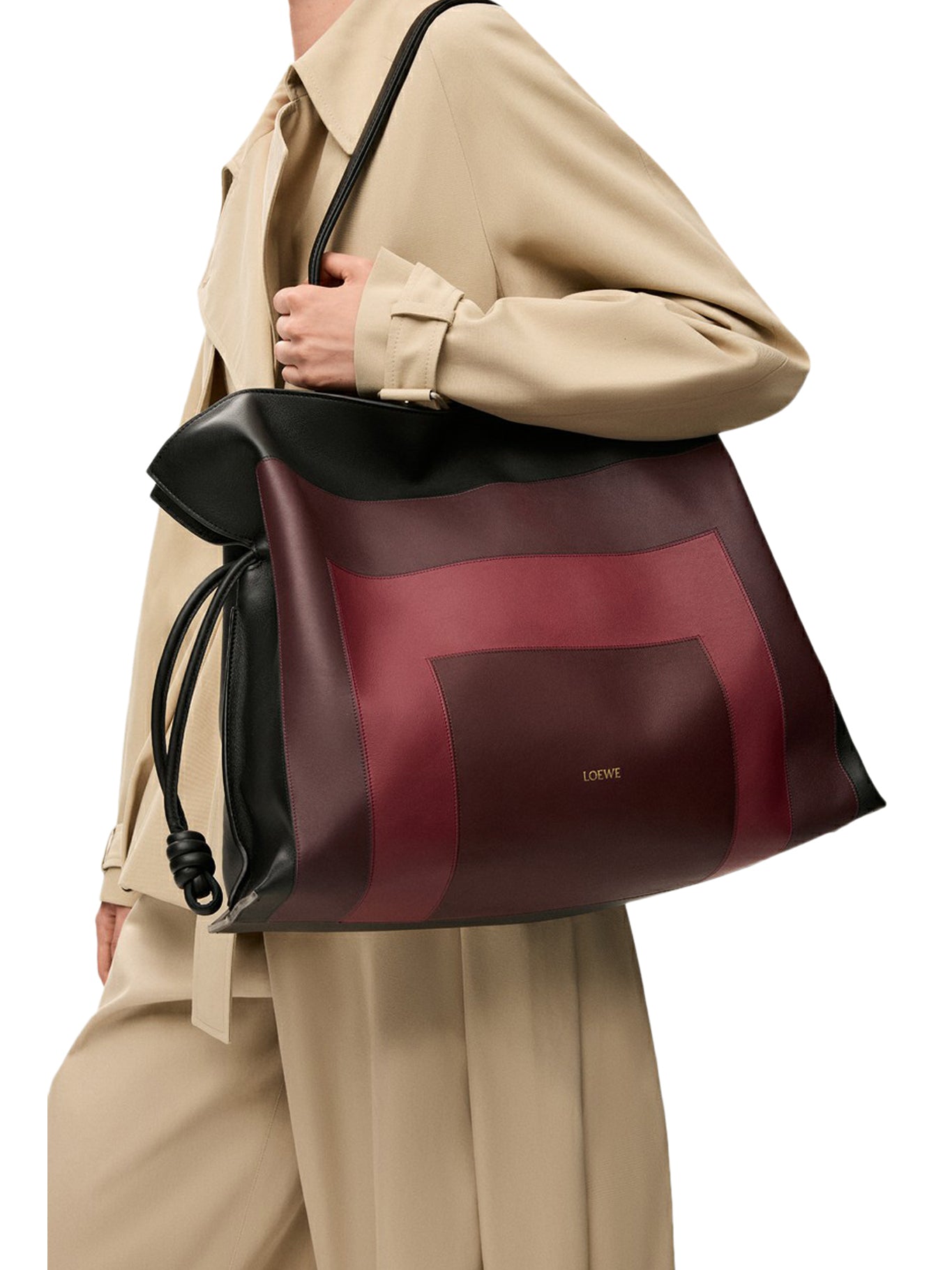 FLAMENCO CLUTCH XL BAG IN NAPPA LOEWE оригінал – Купити в Україні – вид ззаду