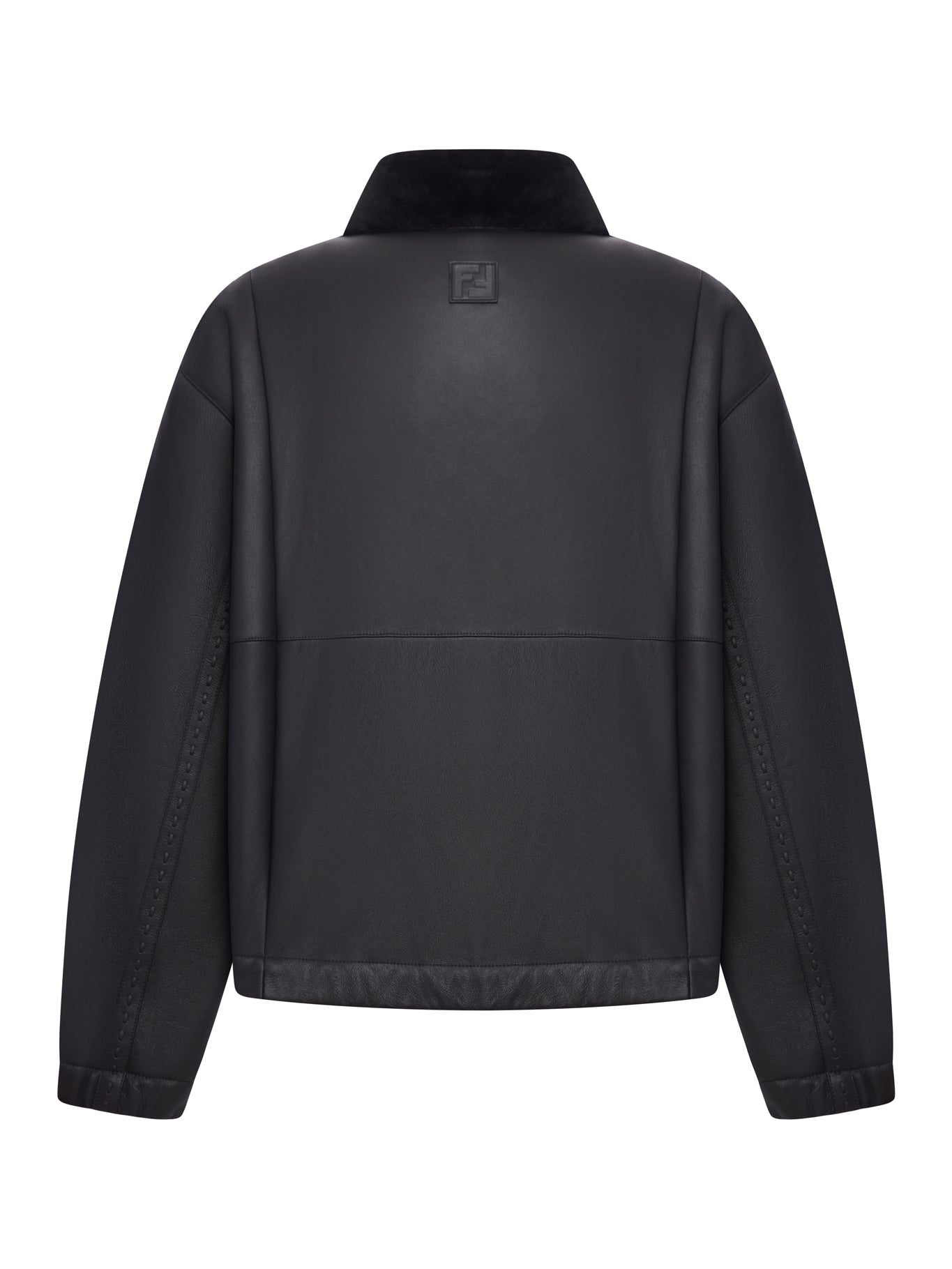 Оригінальна BLACK SHEEPSKIN BLOUSON FENDI – вид ззаду
