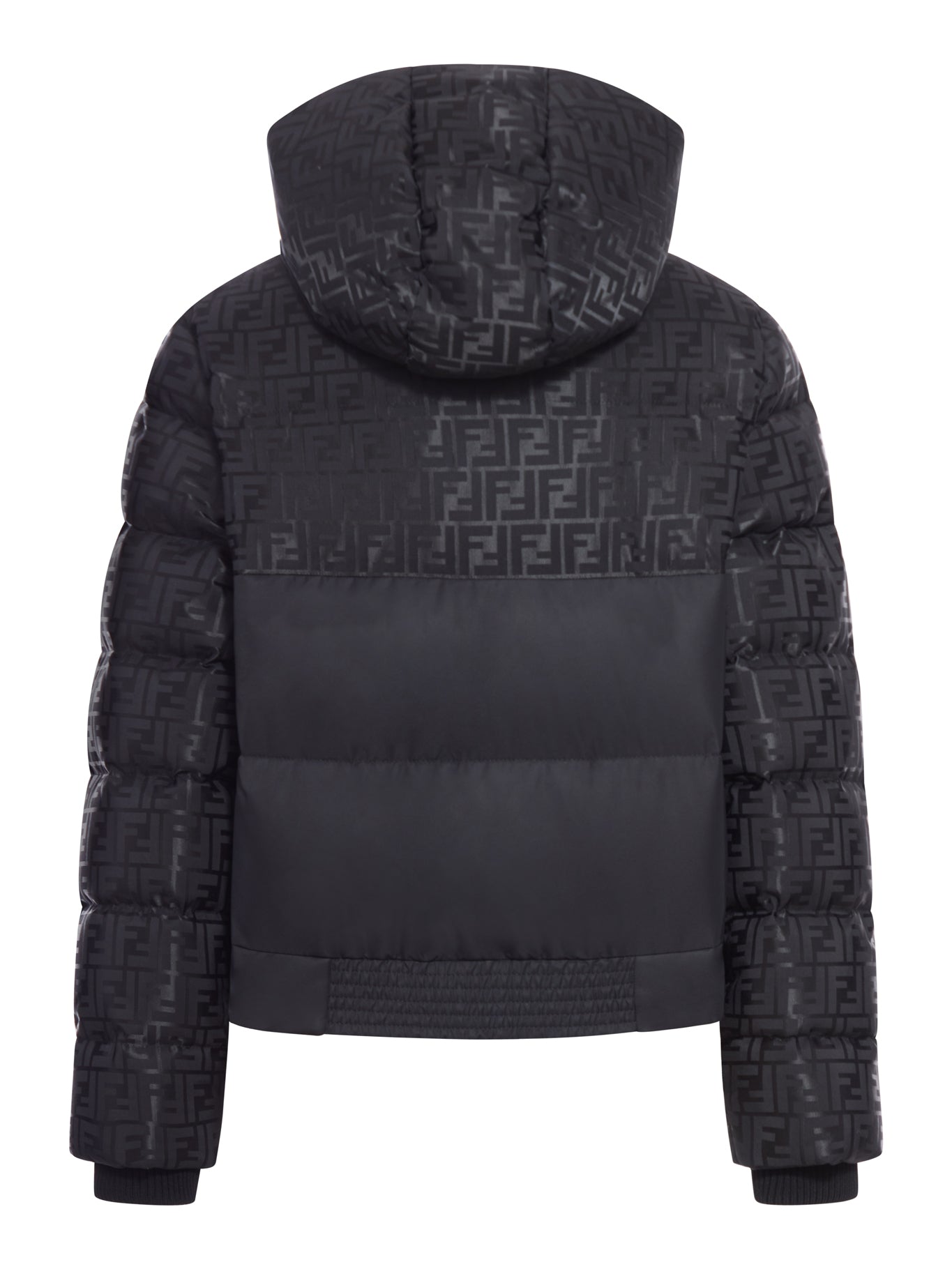 PADDED JACKET IN FF JACQUARD TECHNICAL FABRIC FENDI – Гарантія оригінальності – вид ззаду