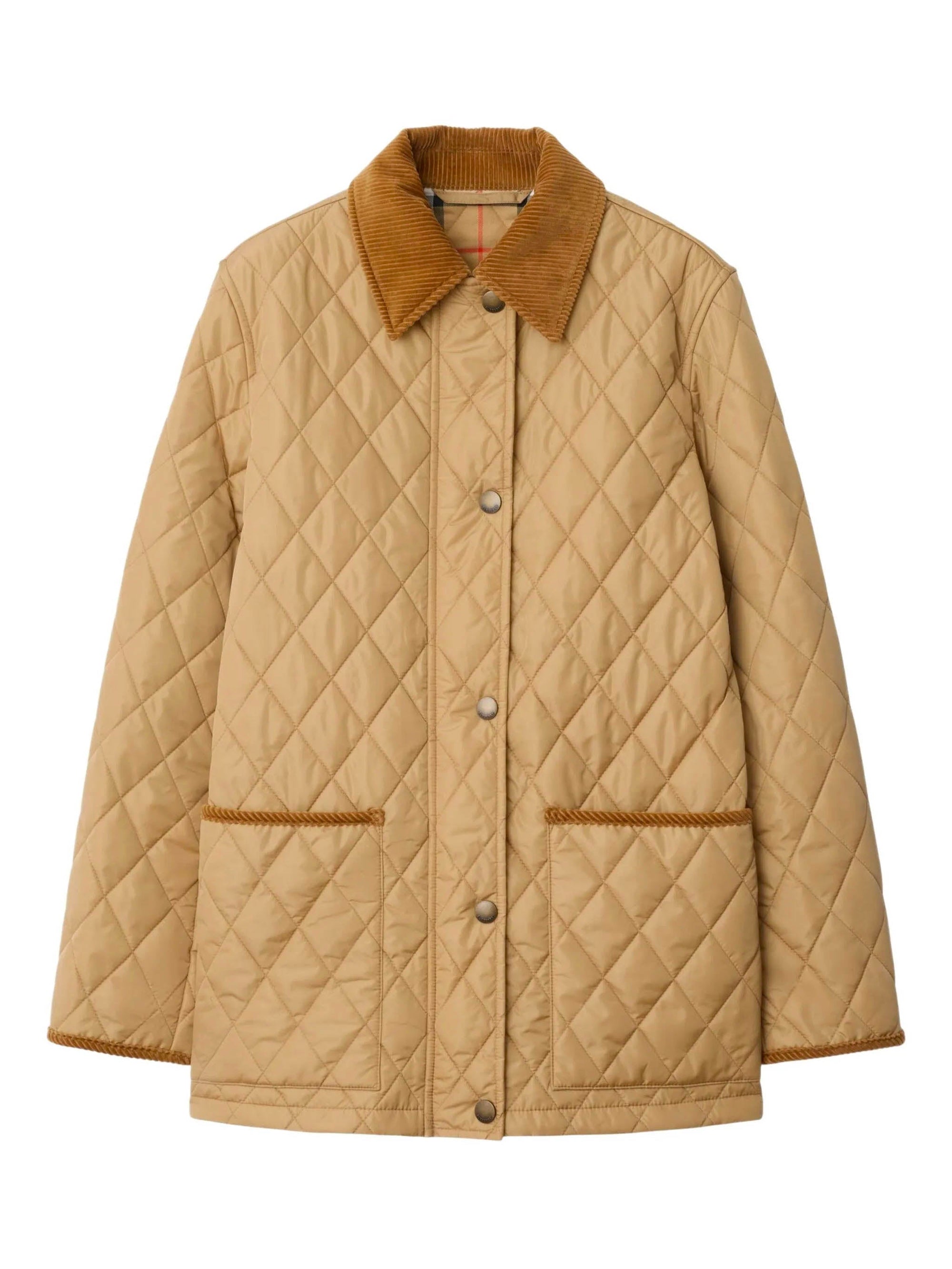 Quilted Nylon Barn Jacket BURBERRY – Гарантія оригінальності – боковий вид