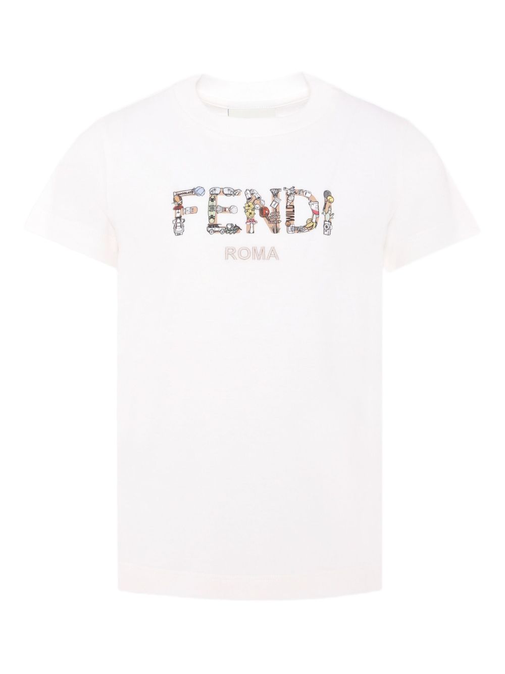 Logo T-shirt FENDI – Гарантія оригінальності – боковий вид