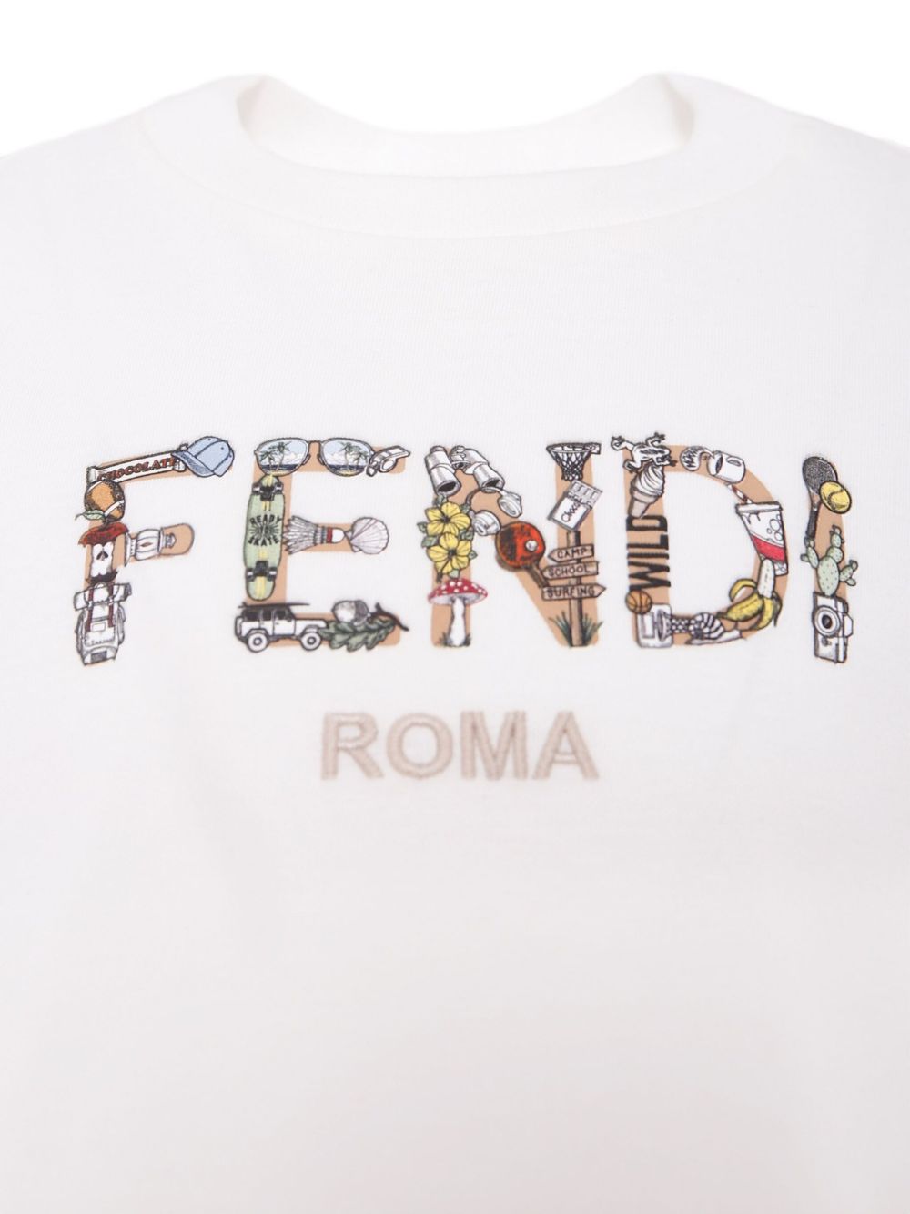 Logo T-shirt FENDI – Гарантія оригінальності – вид ззаду