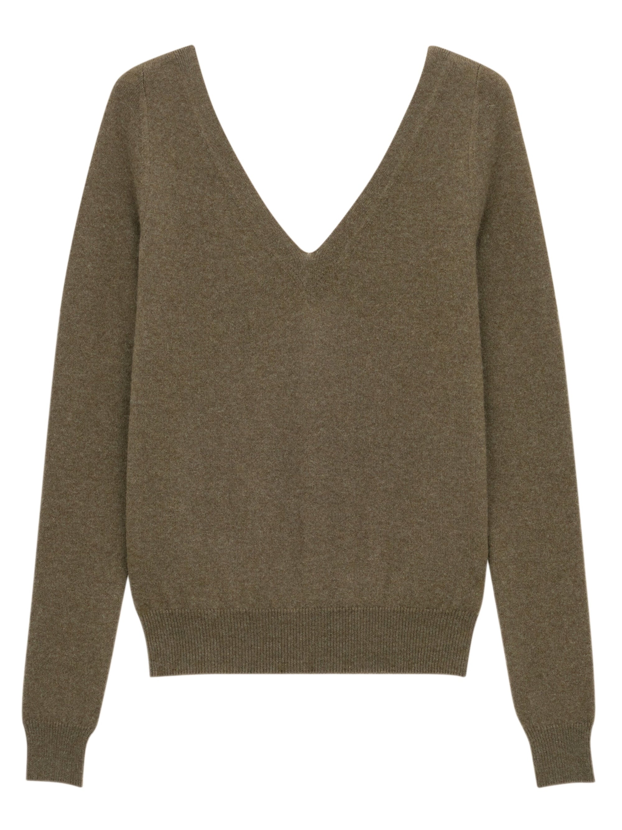 V-neck sweater in cashmere SAINT LAURENT оригінал – Купити в Україні – вид ззаду
