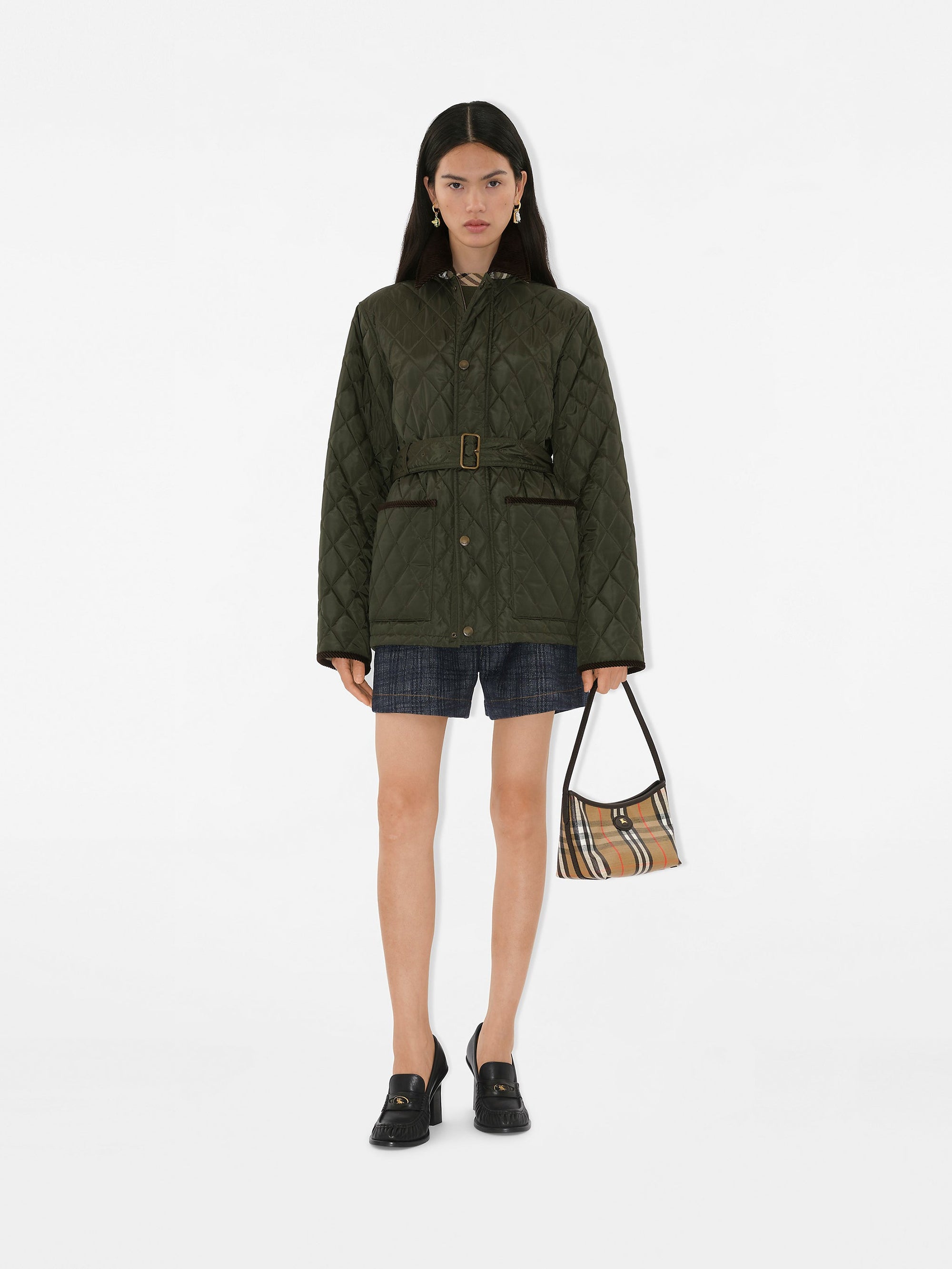 Оригінальна Quilted nylon jacket BURBERRY – вид ззаду