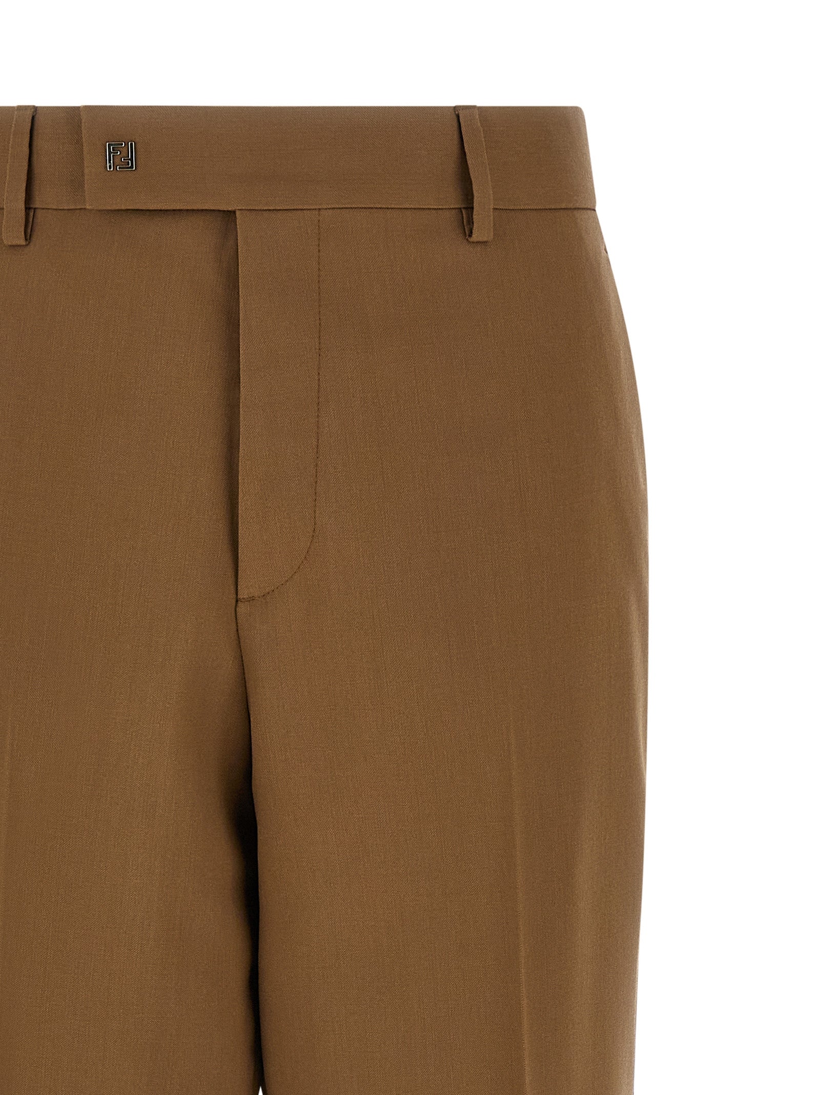 Gabardine Wool Trousers FENDI – Гарантія оригінальності – детальний вид