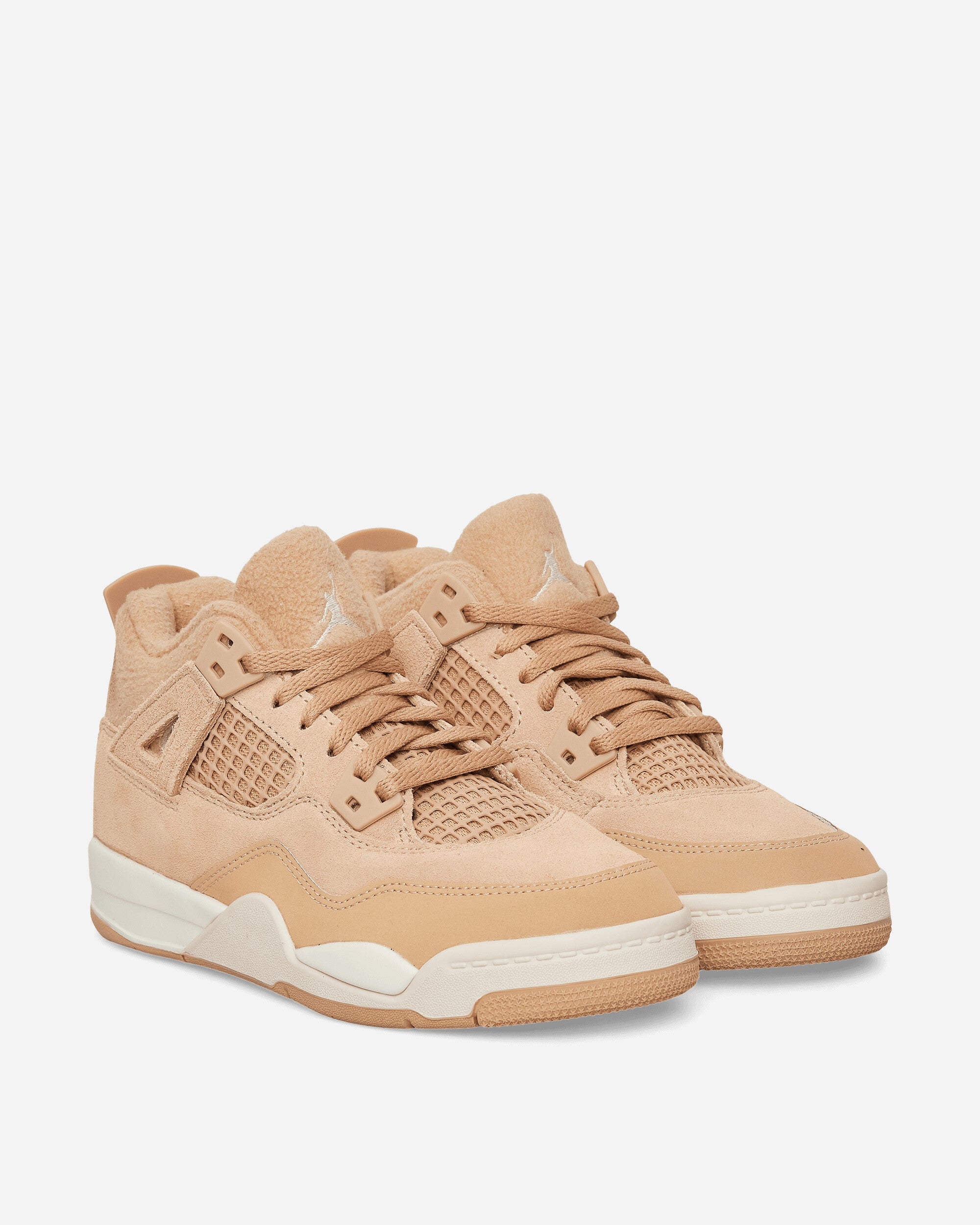 Оригінальна Air Jordan 4 Retro (PS) Sneakers Hemp / Light Orewood Brown NIKE – детальний вид