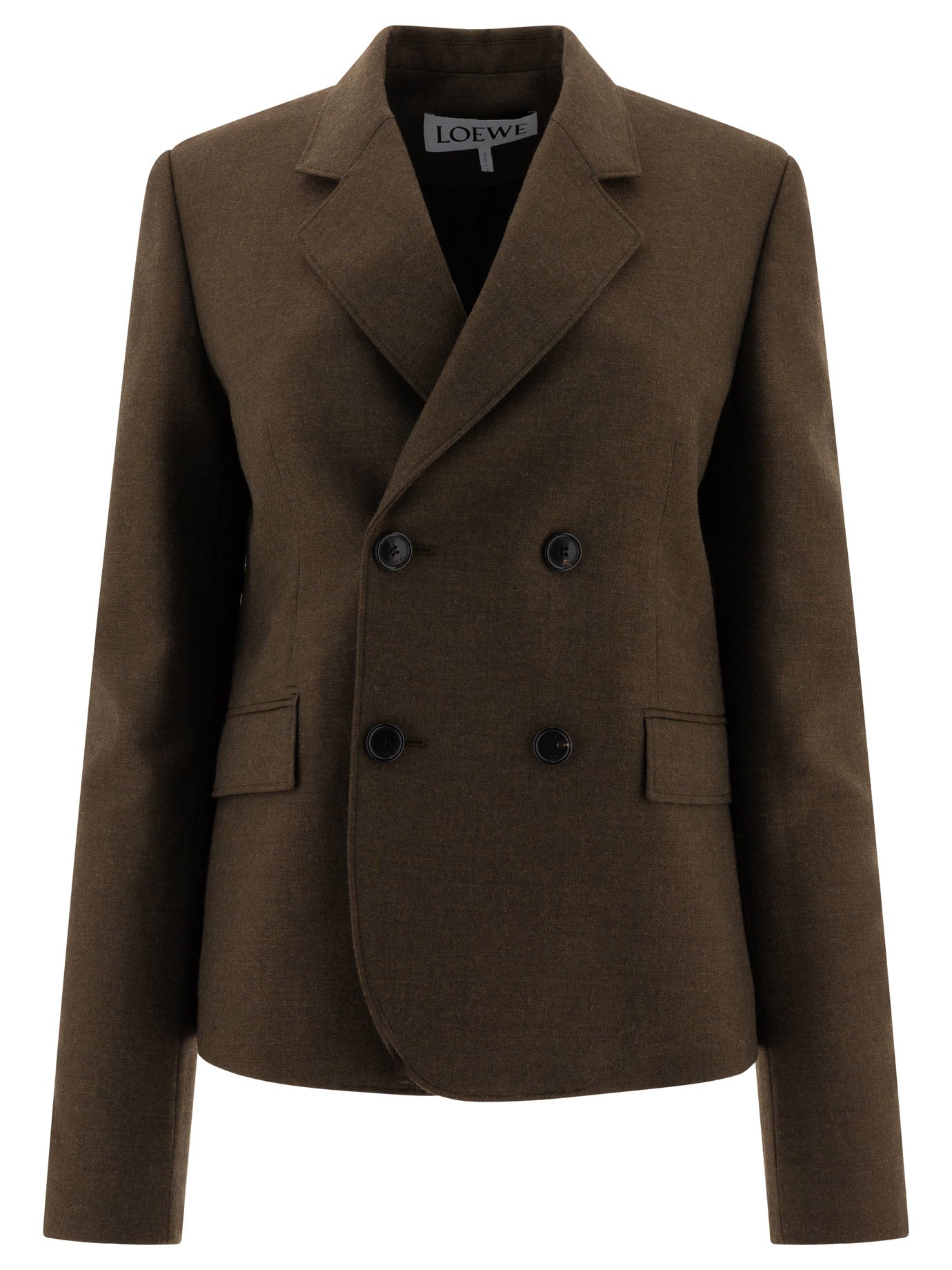 Double Breasted Wool Blazer LOEWE – Гарантія оригінальності – боковий вид