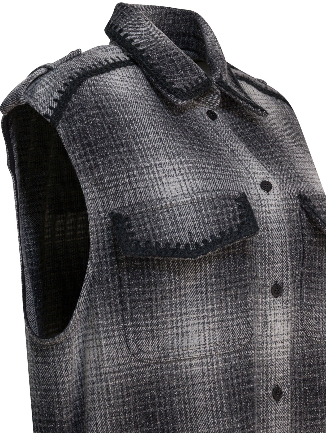 Wool Blend Chemisier Dress GOLDEN GOOSE – Гарантія оригінальності – збільшений вид