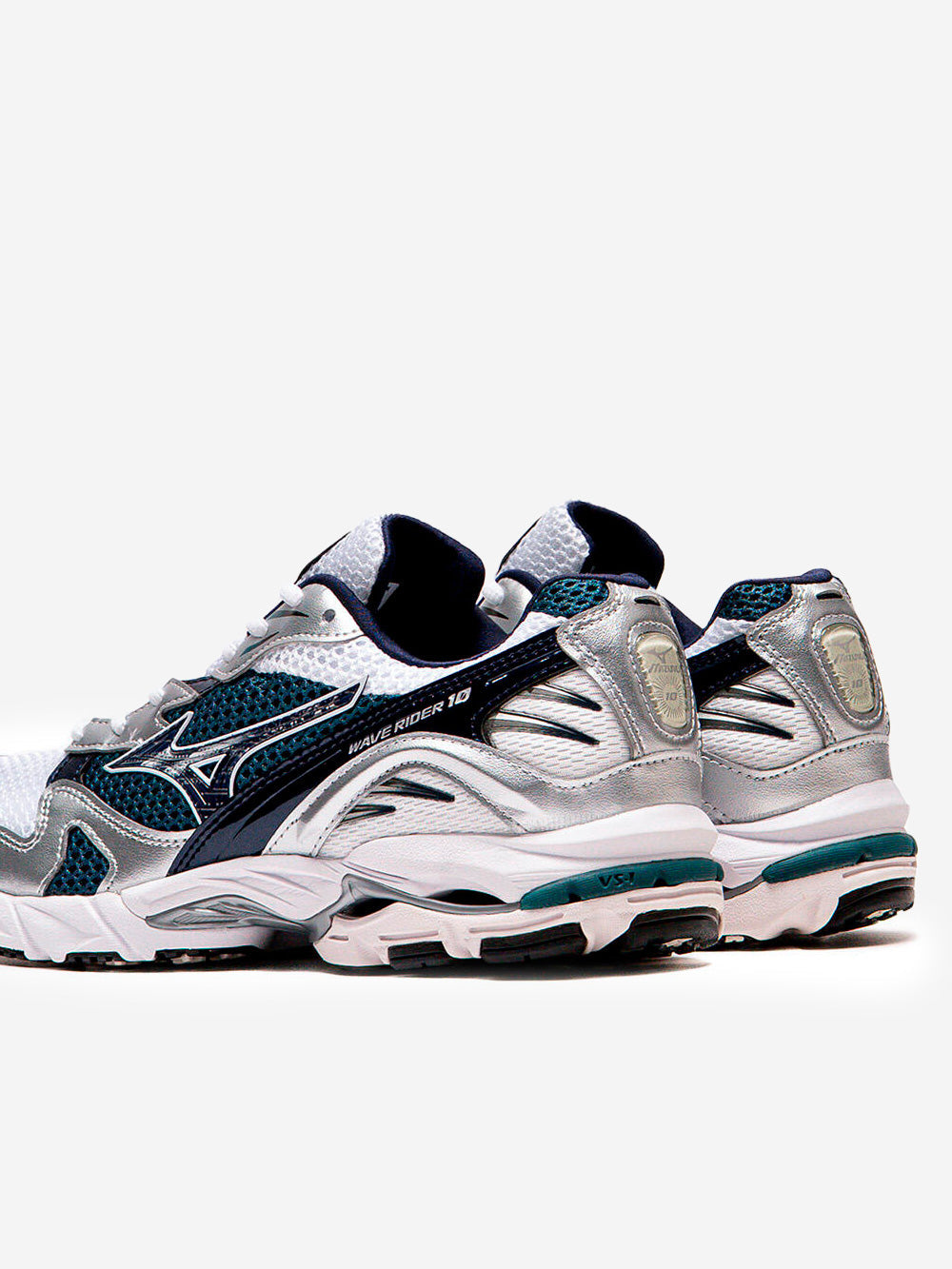 Оригінальна Wave Rider 10 bianche e blu MIZUNO – збільшений вид