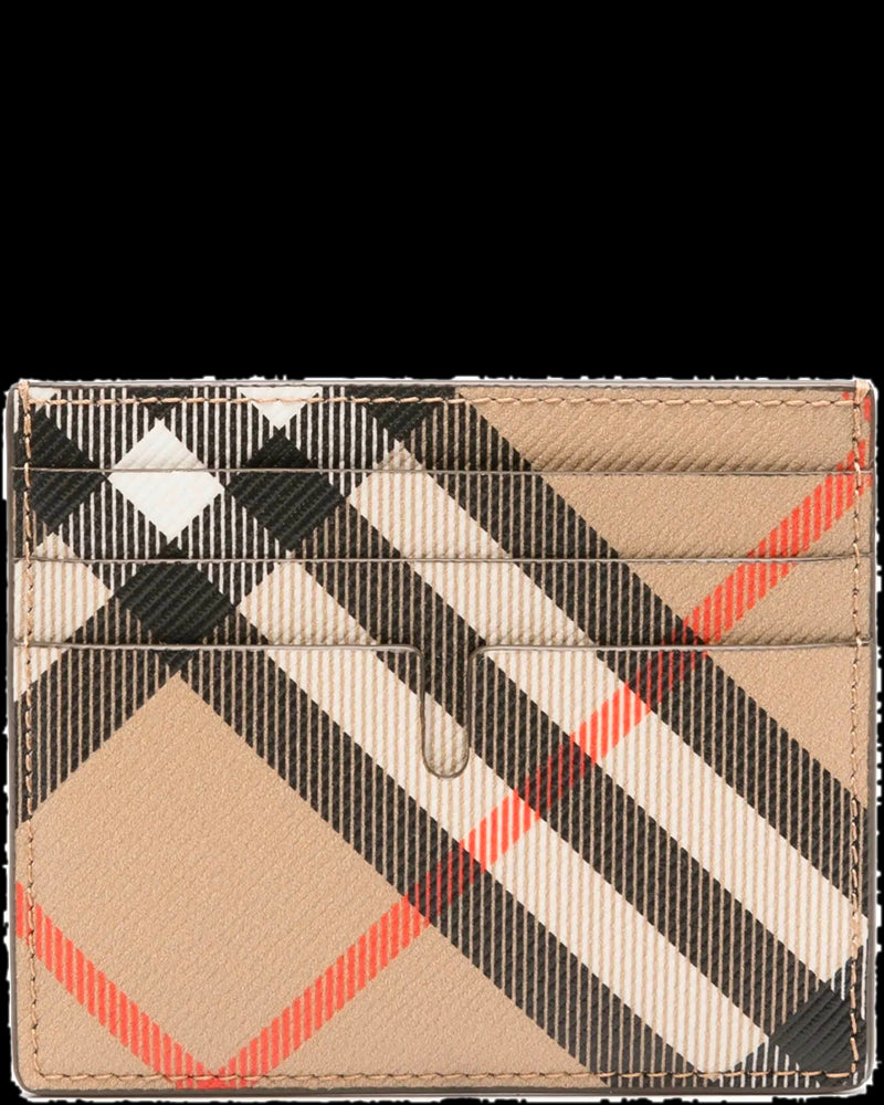 BG_REMOVED_CATALOG_Tall Sandon Check Credit Card Holder - BURBERRY