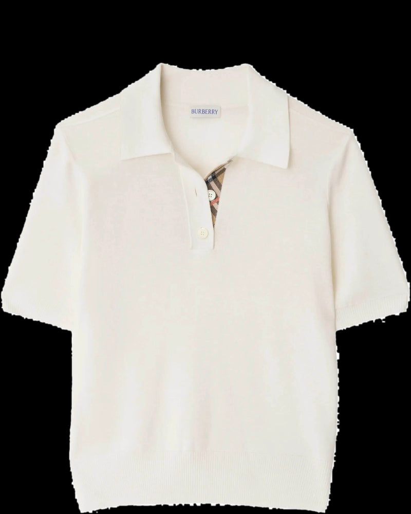 BG_REMOVED_CATALOG_Wool Polo Shirt - BURBERRY