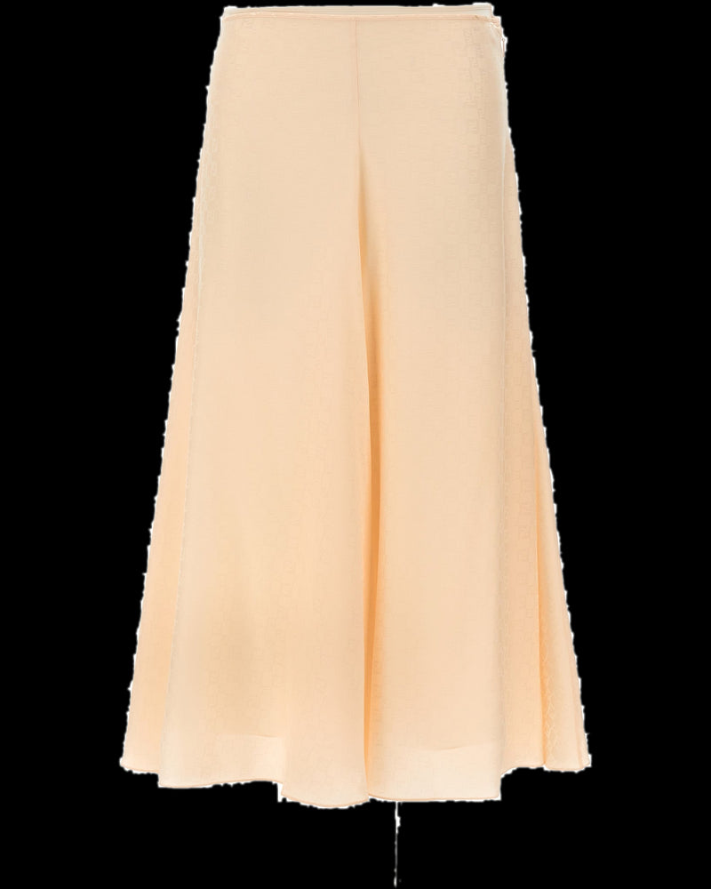 BG_REMOVED_CATALOG_Ff Silk Skirt - FENDI