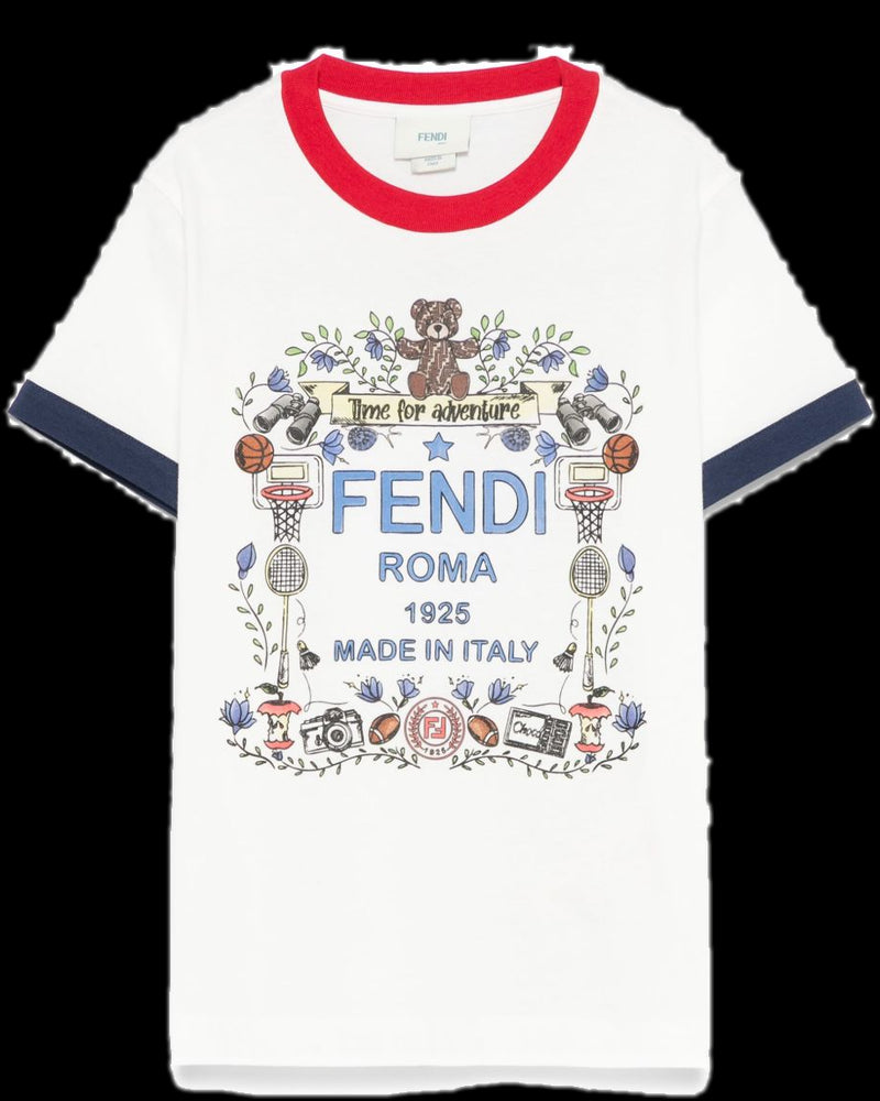 BG_REMOVED_CATALOG_Graphic-print T-shirt - FENDI