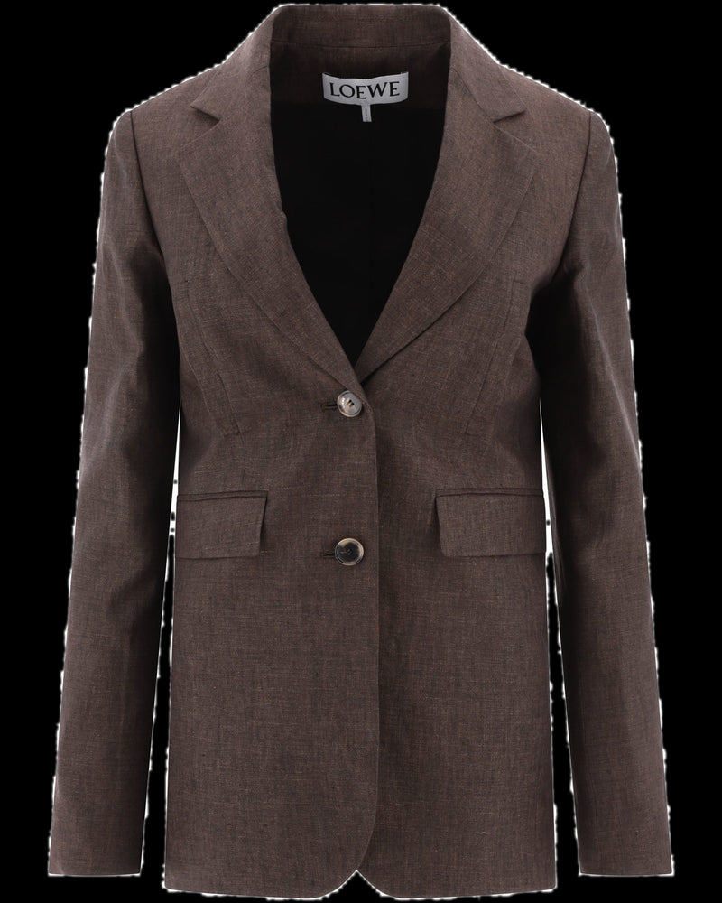 BG_REMOVED_CATALOG_Linen Blazer - LOEWE
