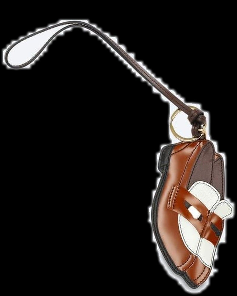BG_REMOVED_CATALOG_Penny loafer leather keychain trick - MIU MIU