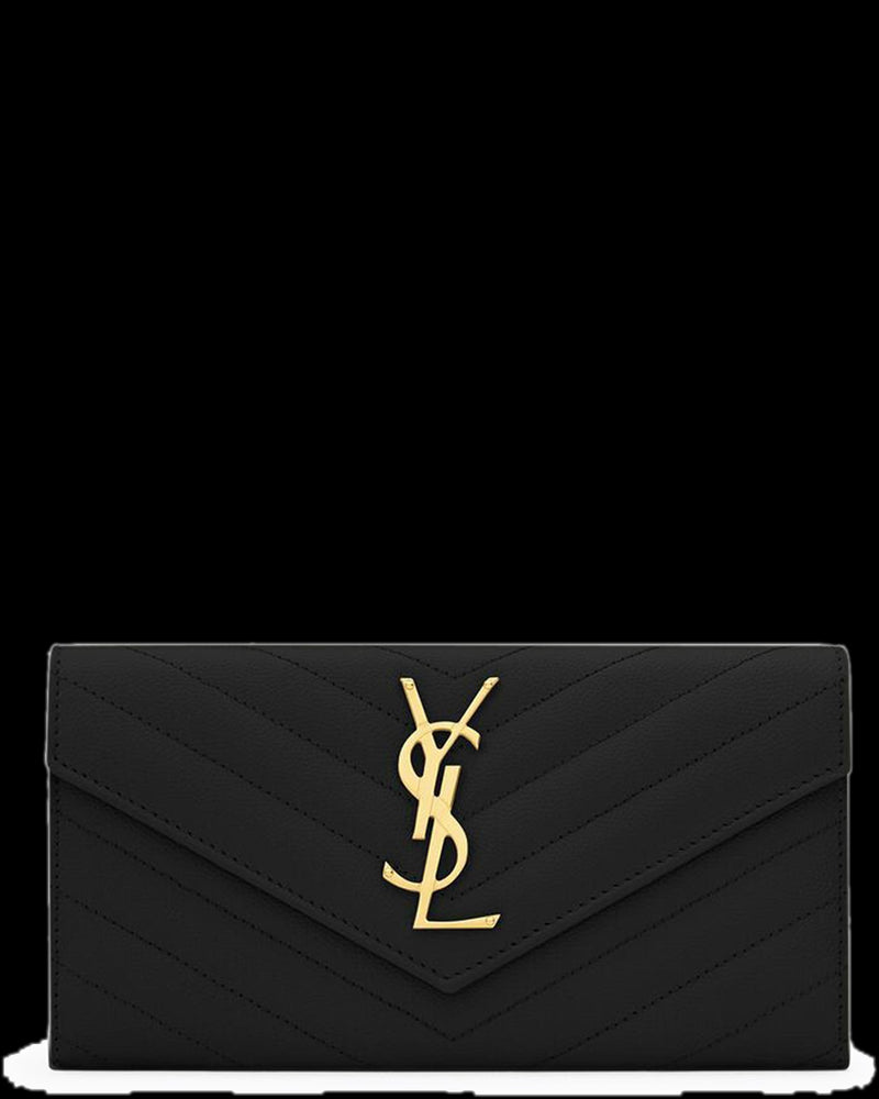 BG_REMOVED_CATALOG_LARGE CASSANDRE MATELASSÉ FLAP WALLET IN GRAIN DE POUDRE EMBOSSED LEATHER - SAINT LAURENT