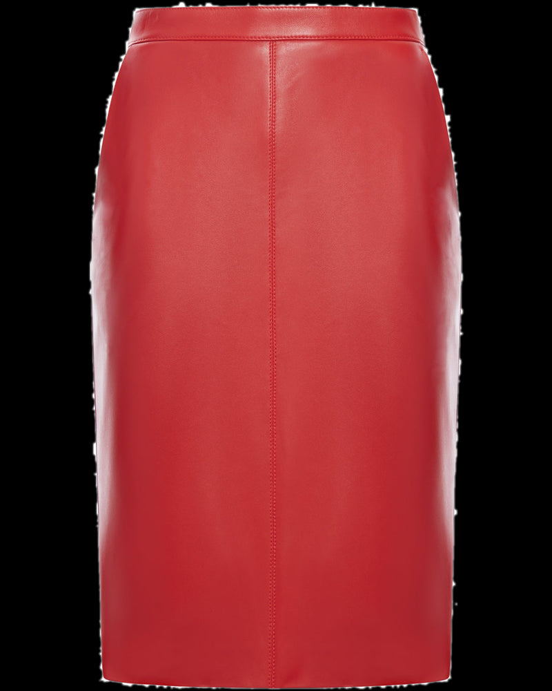 BG_REMOVED_CATALOG_LEATHER PENCIL SKIRT - SAINT LAURENT