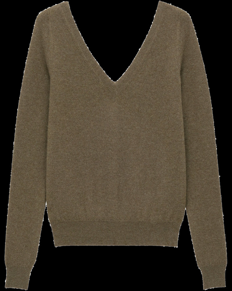 BG_REMOVED_CATALOG_V-neck sweater in cashmere - SAINT LAURENT
