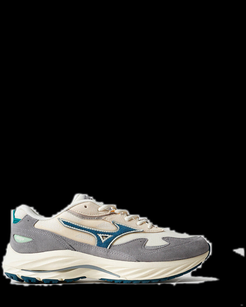 BG_REMOVED_CATALOG_SNEAKERS WAVE RIDER ß PRISTINE, MOONLIT OCEAN AND QUICKSILVER - MIZUNO
