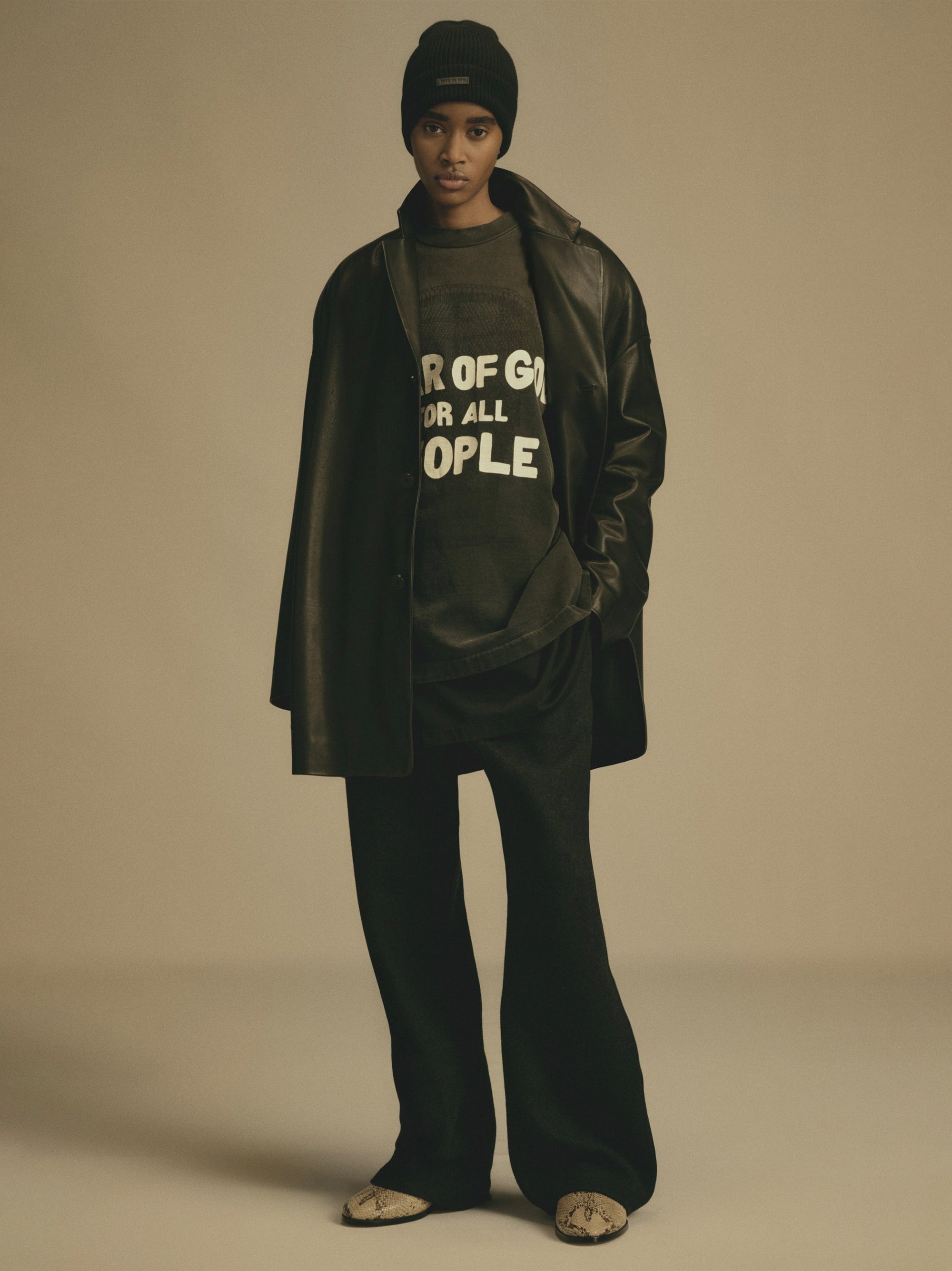 Оригінальна Leather Relaxed Blazer Fear of god – вид 9