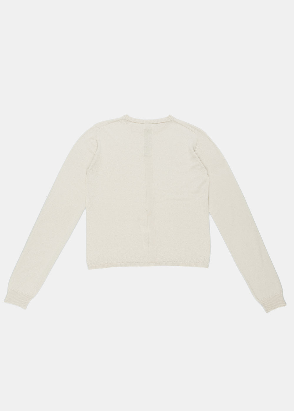 Оригінальна Beige Cropped Level Sweater Rick owens – вид ззаду