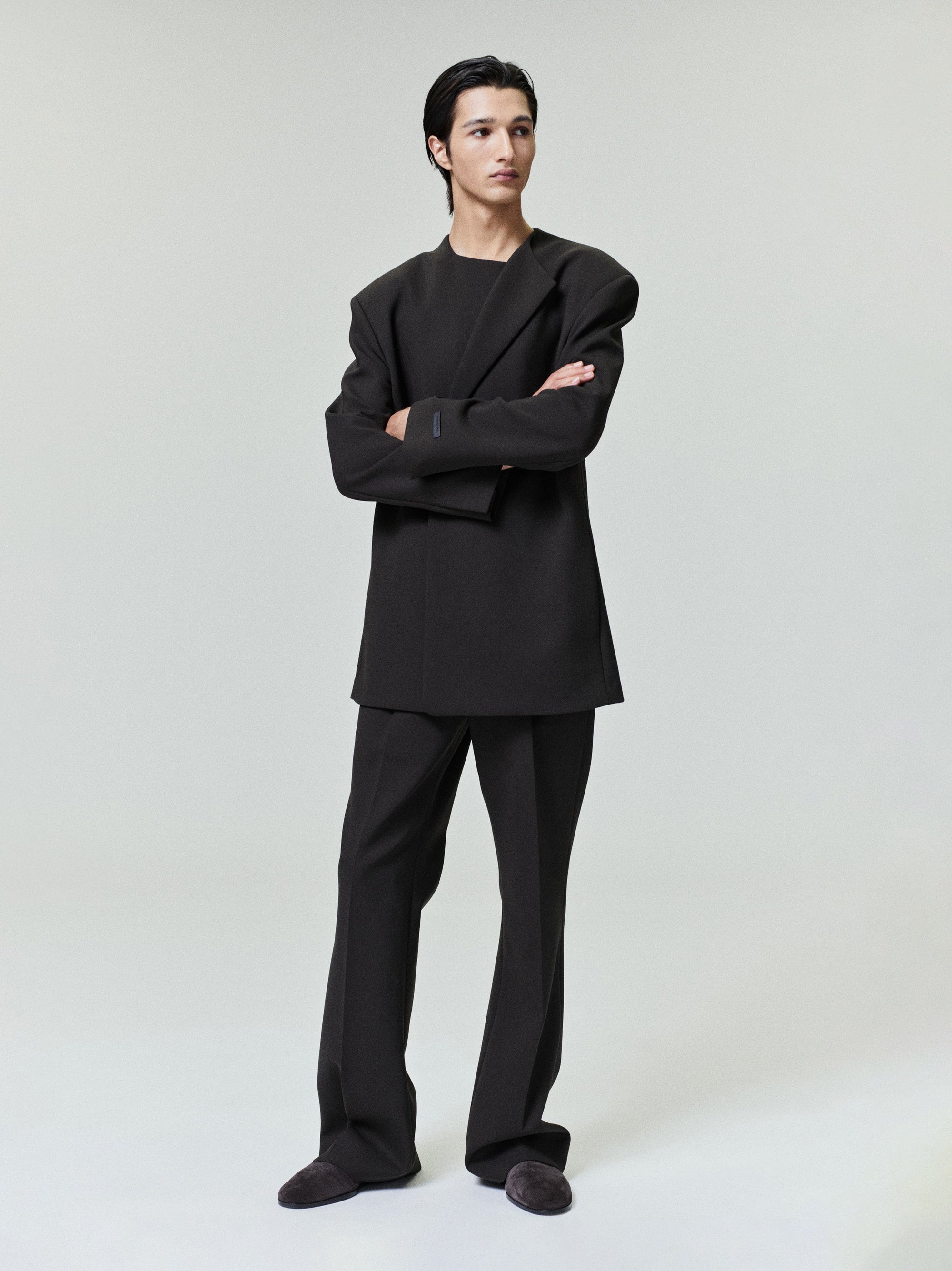 Double Weave Wool Tailored Flared Pants Fear of god оригінал – Купити в Україні – вид ззаду - FEAR OF GOD