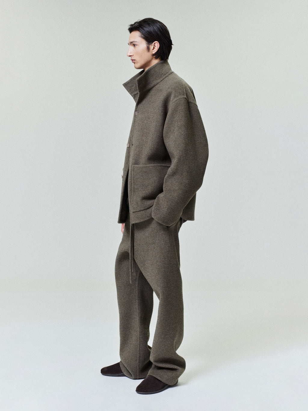 Оригінальна Double Face Wool Cashmere Flared Pants Fear of god – вид ззаду