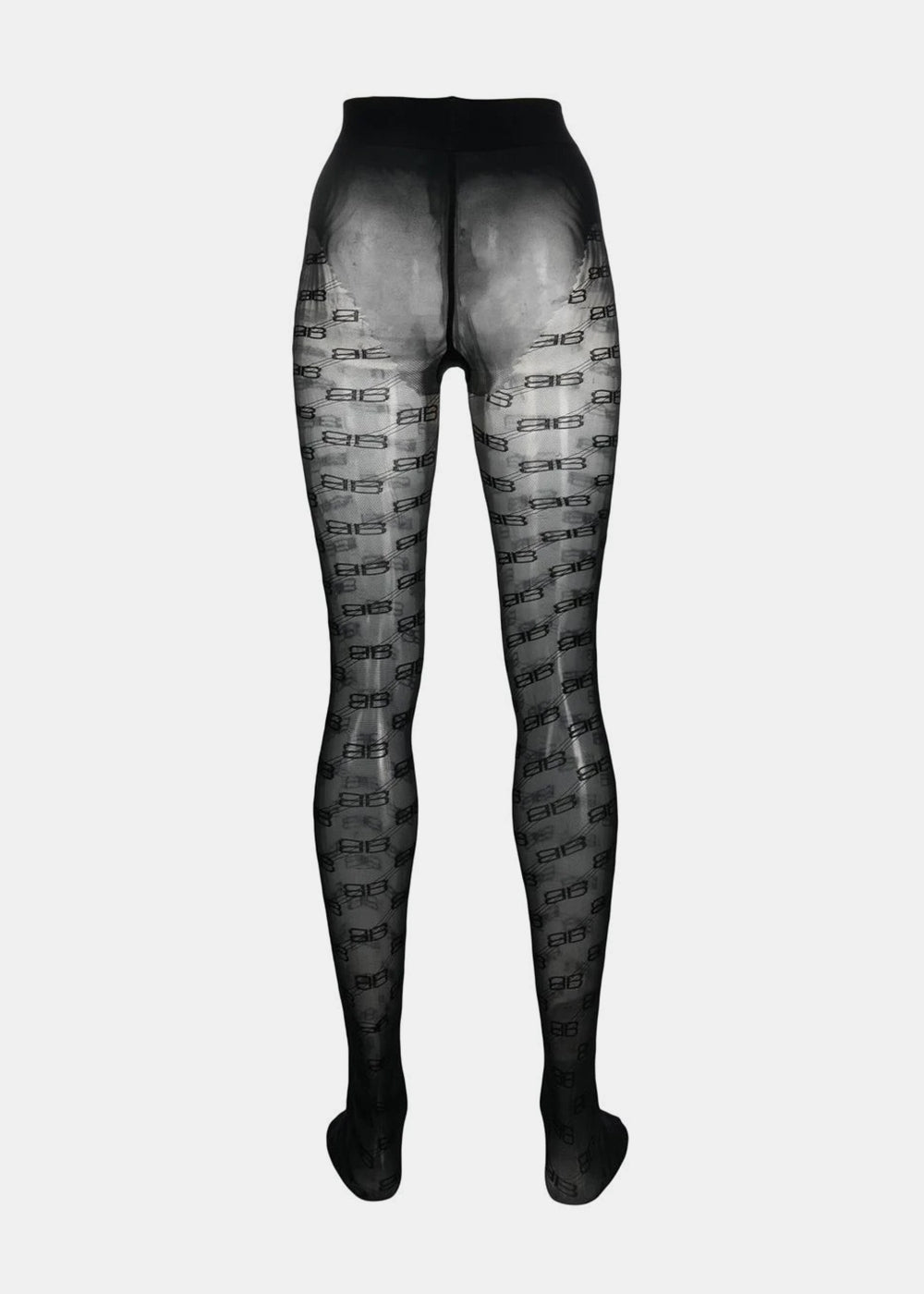 Black Bb Monogram Tights Balenciaga – Гарантія оригінальності – вид ззаду