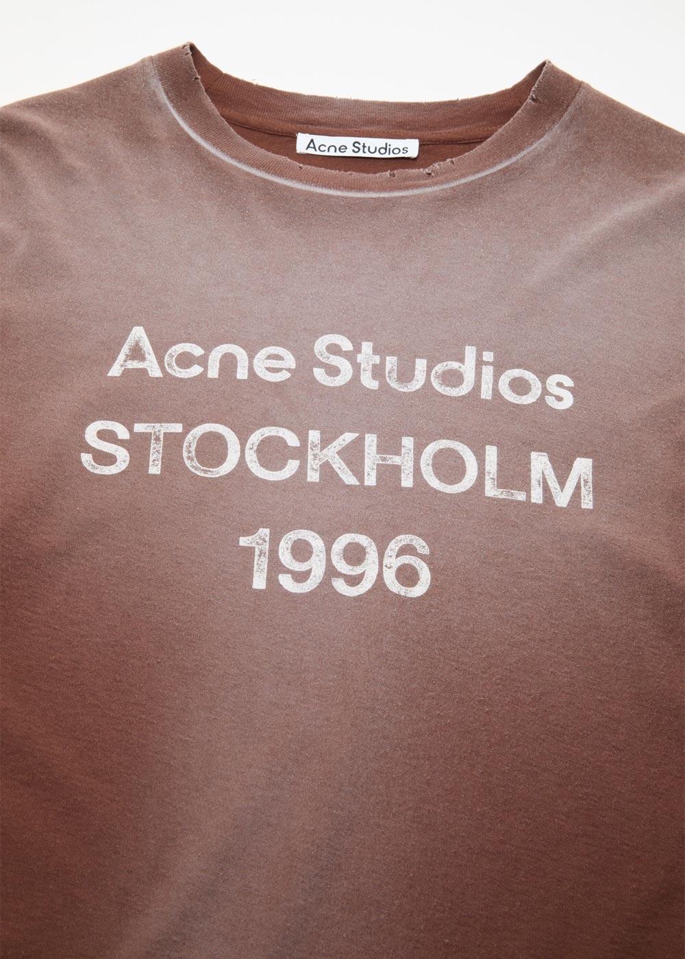 Chocolate Brown Logo T-Shirt Acne studios оригінал – Купити в Україні – детальний вид