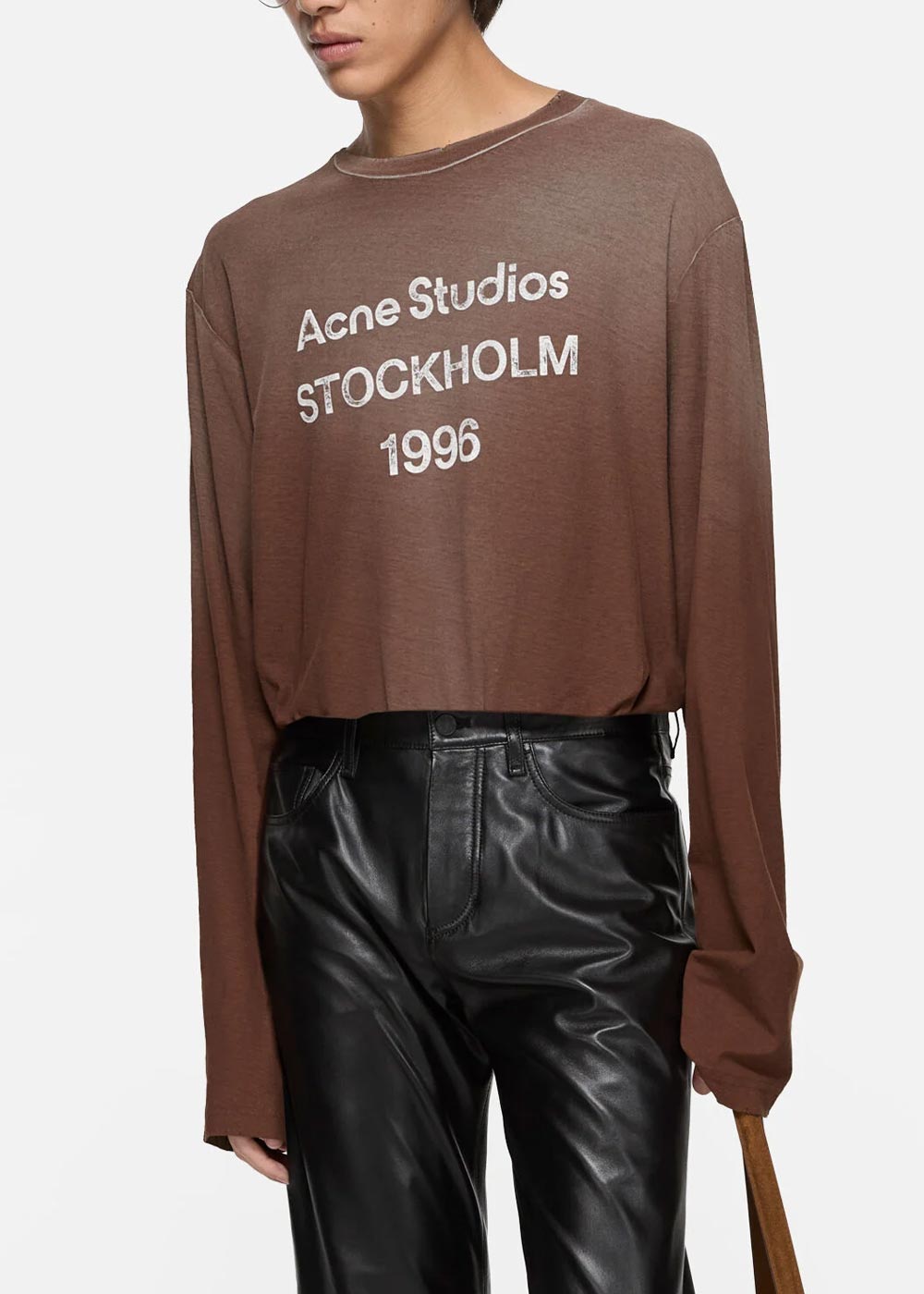 Chocolate Brown Logo T-Shirt Acne studios оригінал – Купити в Україні – збільшений вид
