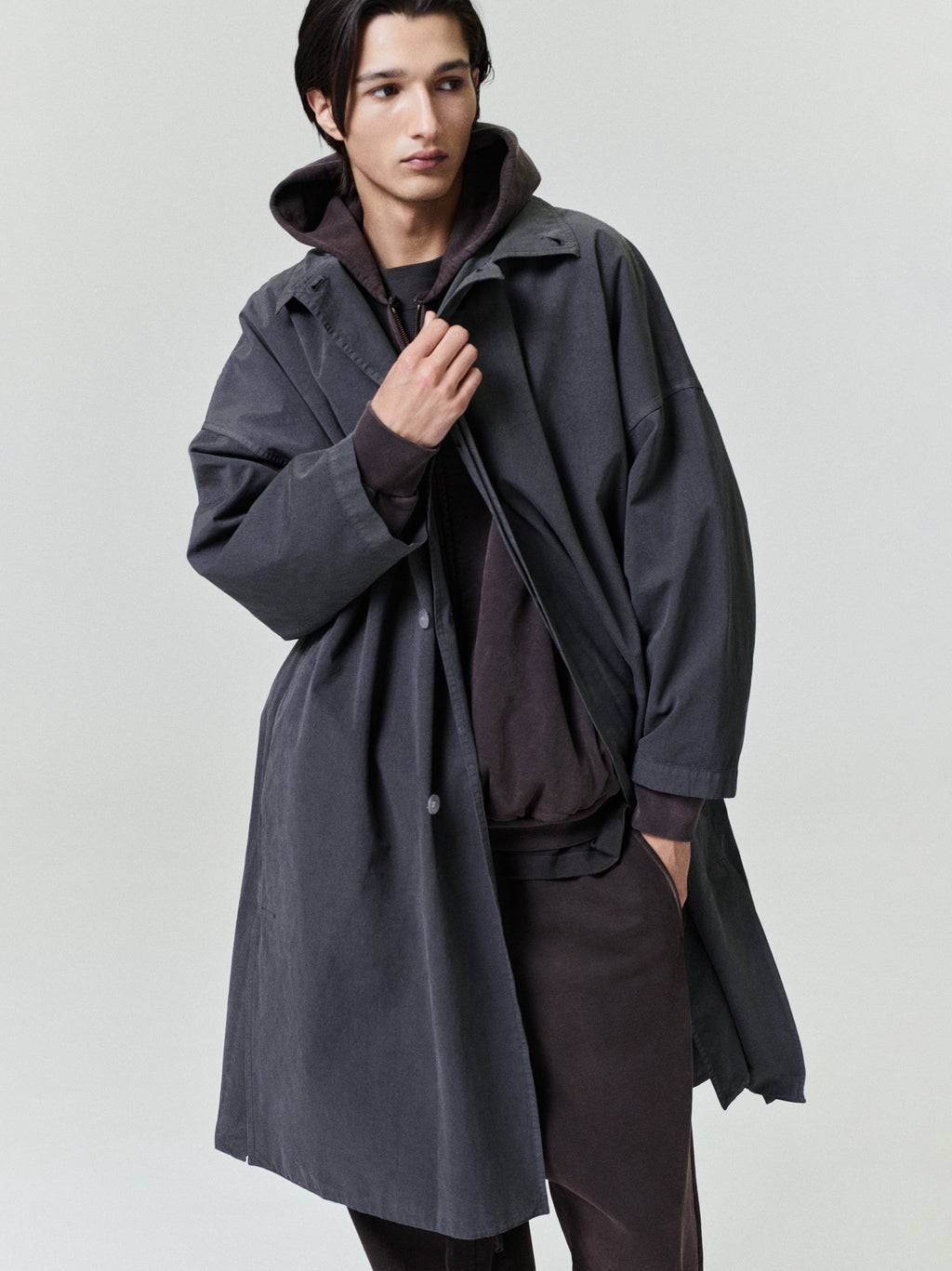 Оригінальна Garment-Dyed Cropped Sleeve Car Coat Fear of god – детальний вид