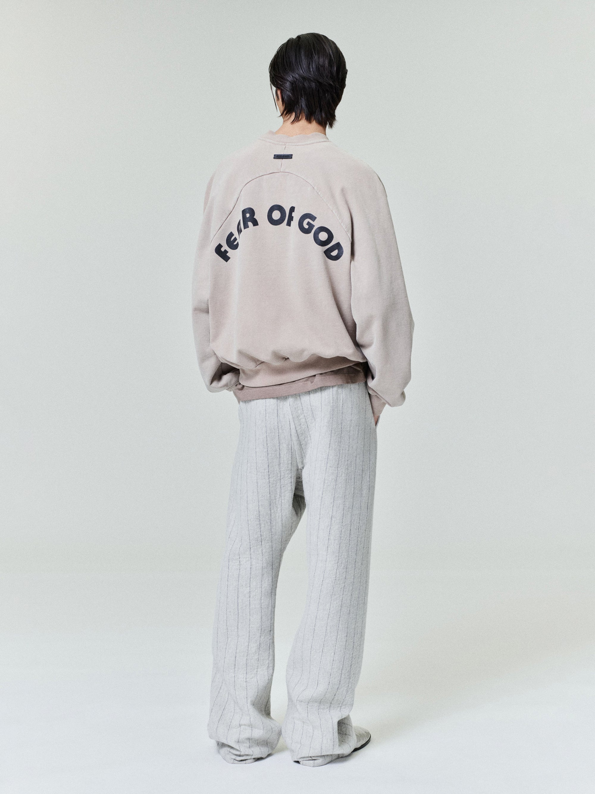 Double Face Wool Baseball Flared Pants Fear of god – Гарантія оригінальності – вид ззаду - FEAR OF GOD