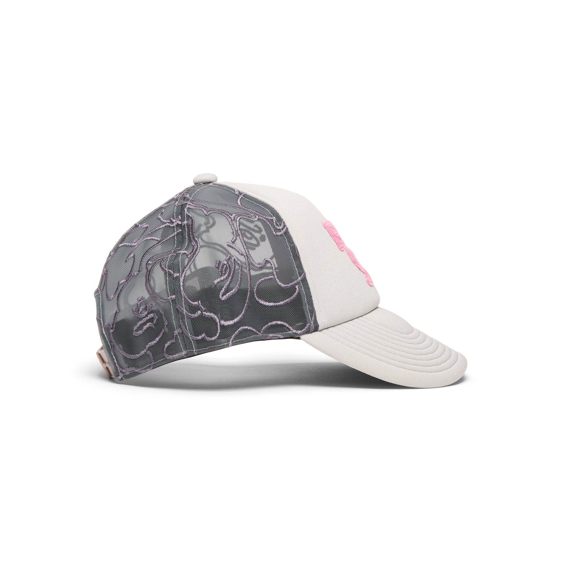Line Camo Jacquard Mesh Blocking Logo Cap A bathing ape – Гарантія оригінальності – вид ззаду