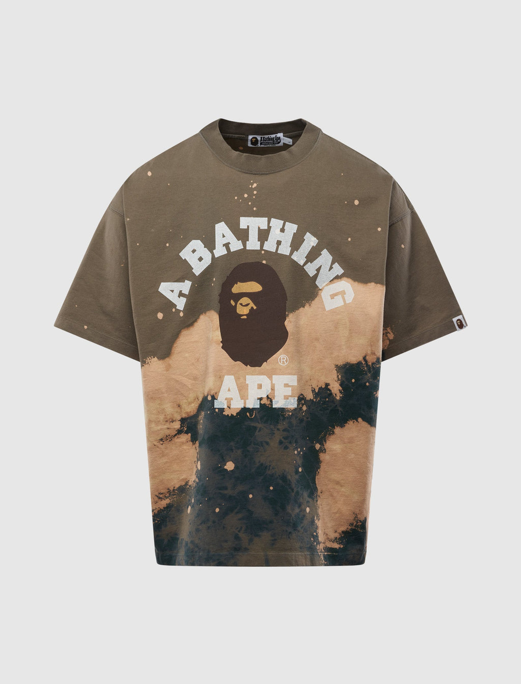 Оригінальна Tie Dye College Tee A bathing ape – боковий вид