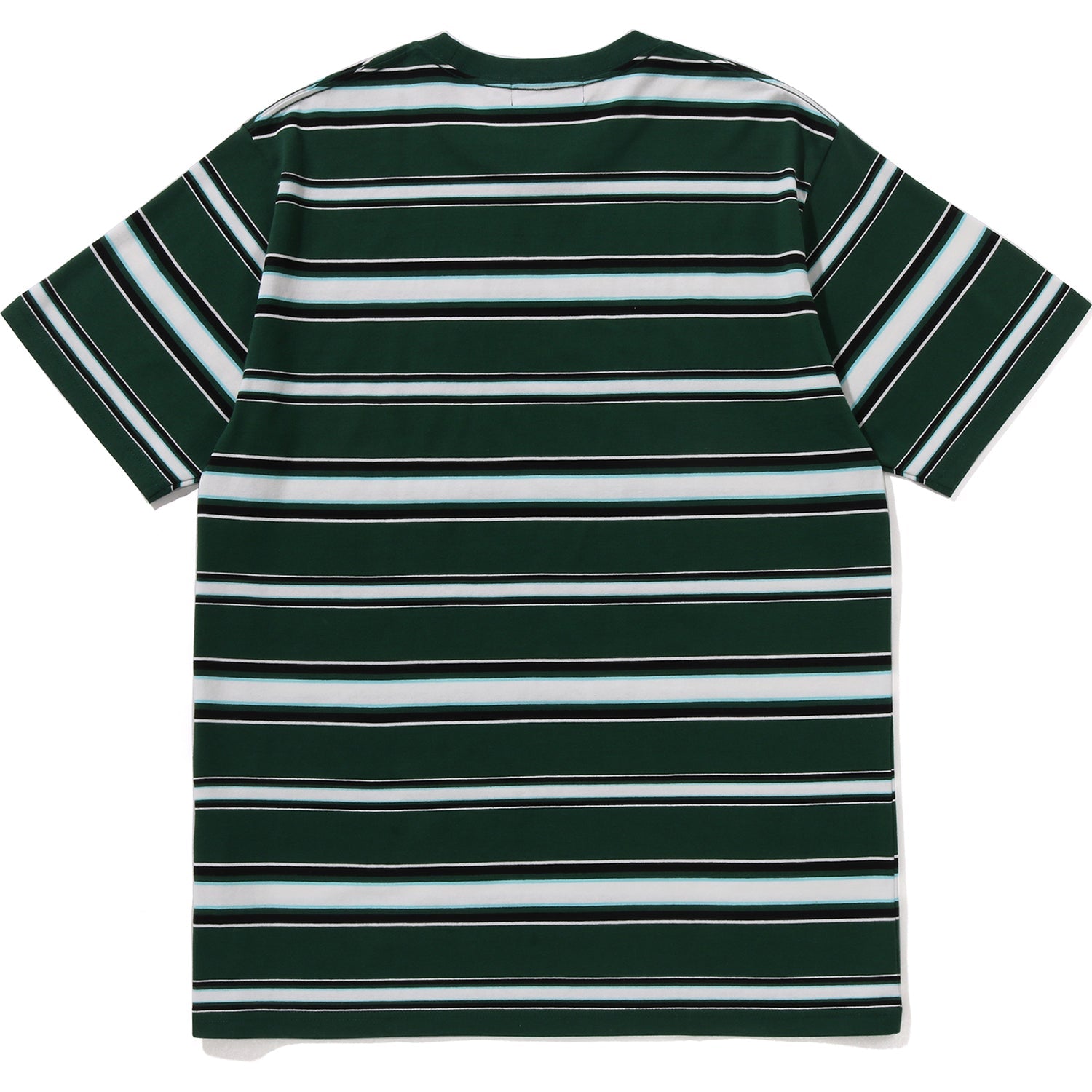 Оригінальна Mens Ape Head College Stripe Tee A bathing ape – вид ззаду
