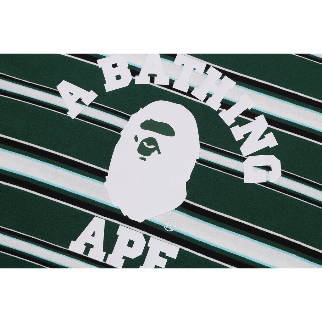 Оригінальна Mens Ape Head College Stripe Tee A bathing ape – детальний вид