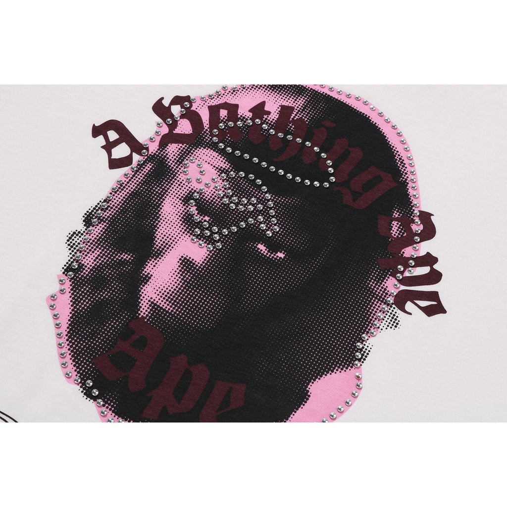 Garment Dye Rhinestone Ape Head Relaxed Fit Tee Mens A bathing ape – Гарантія оригінальності – детальний вид