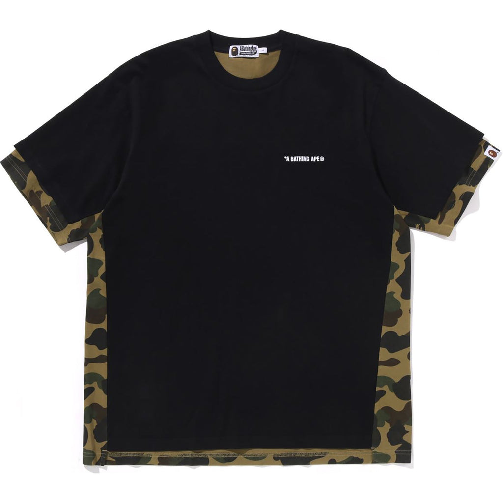 Оригінальна 1st Camo Heavy Washed Blocking Relaxed Fit Tee Mens A bathing ape – боковий вид