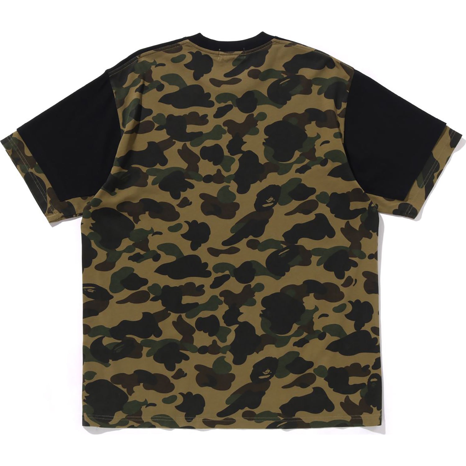Оригінальна 1st Camo Heavy Washed Blocking Relaxed Fit Tee Mens A bathing ape – вид ззаду