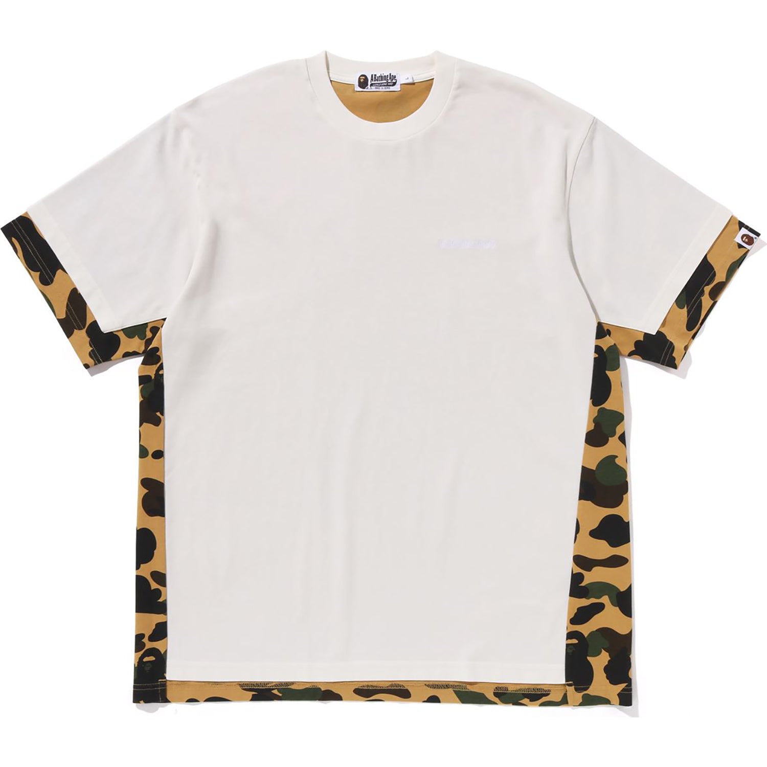Оригінальна 1st Camo Heavy Washed Blocking Relaxed Fit Tee Mens A bathing ape – збільшений вид