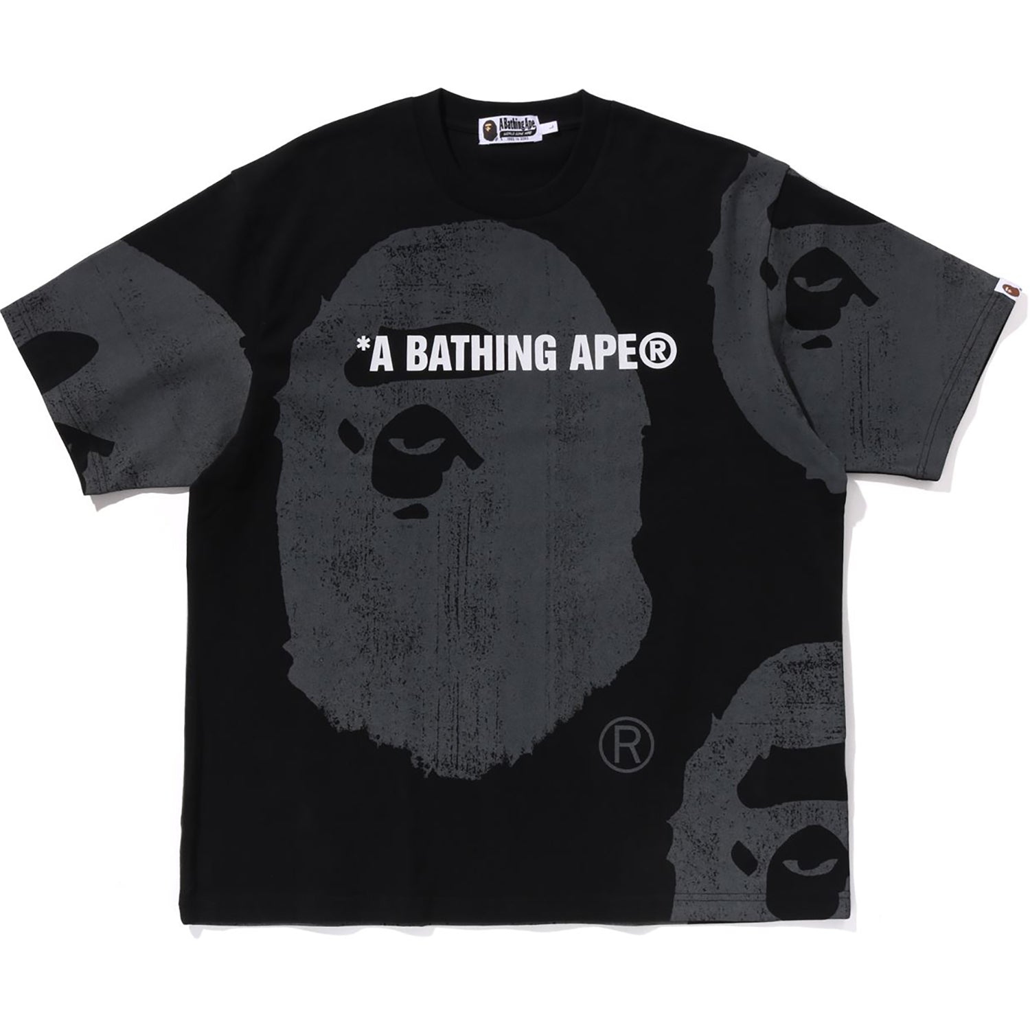 Оригінальна Water Print Ape Head Relaxed Fit Tee Mens A bathing ape – детальний вид