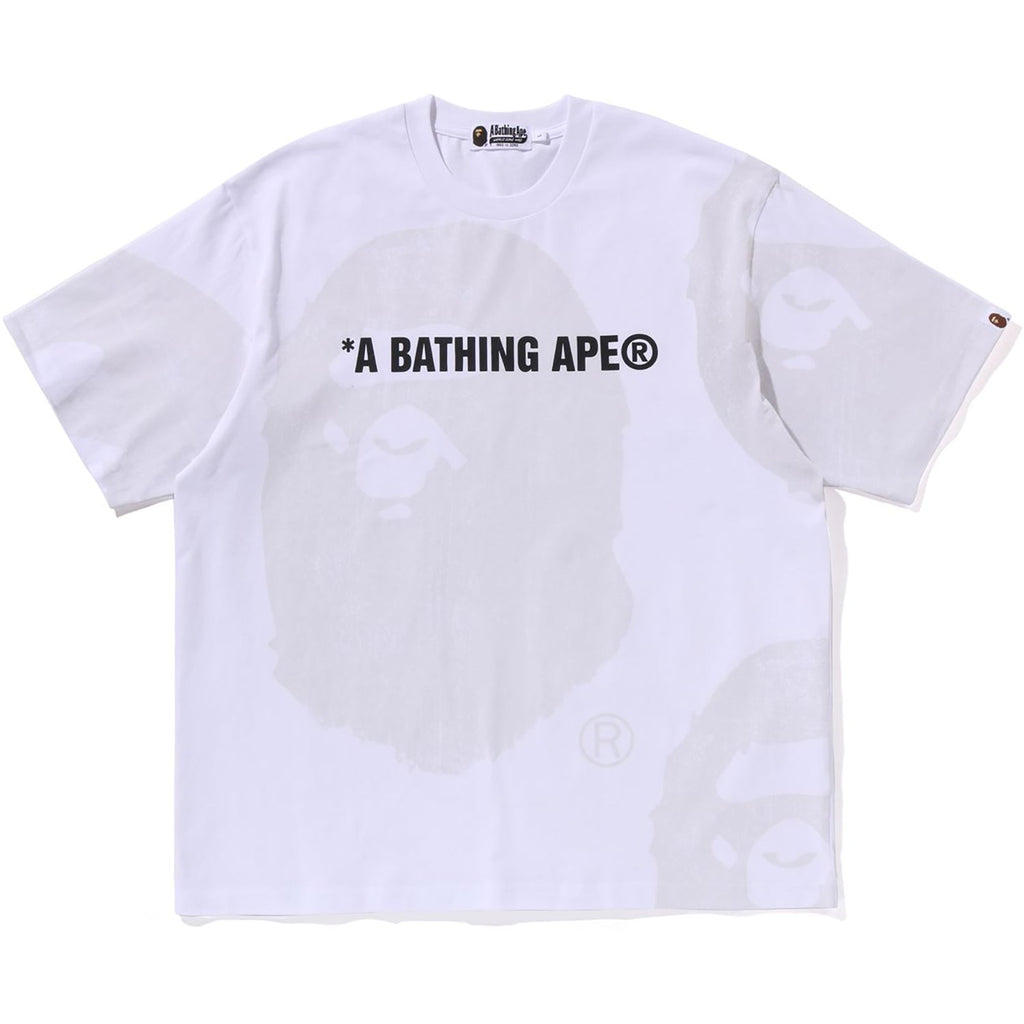 Оригінальна Water Print Ape Head Relaxed Fit Tee Mens A bathing ape – боковий вид