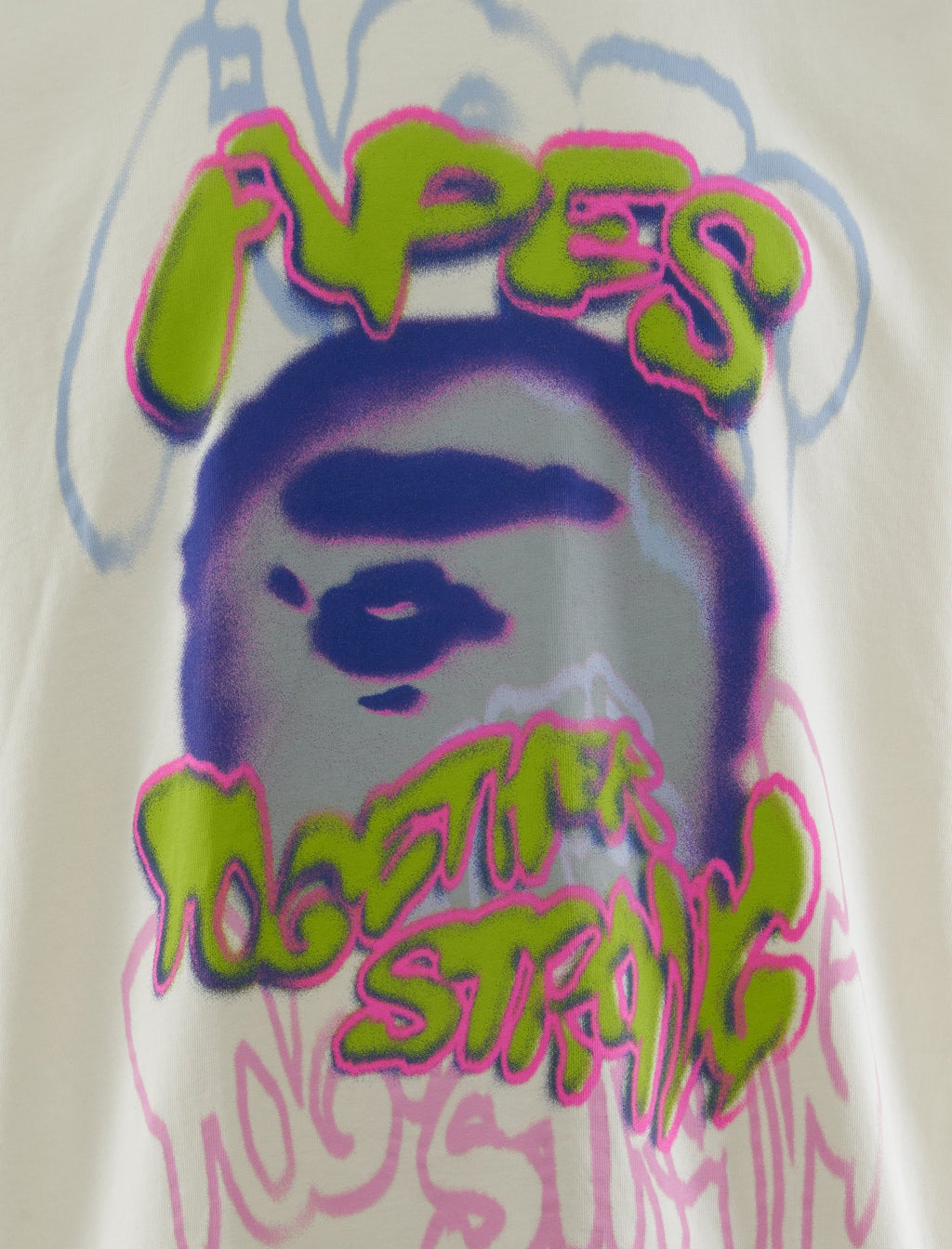 Heavy Washed Logo Tee A bathing ape – Гарантія оригінальності – вид ззаду